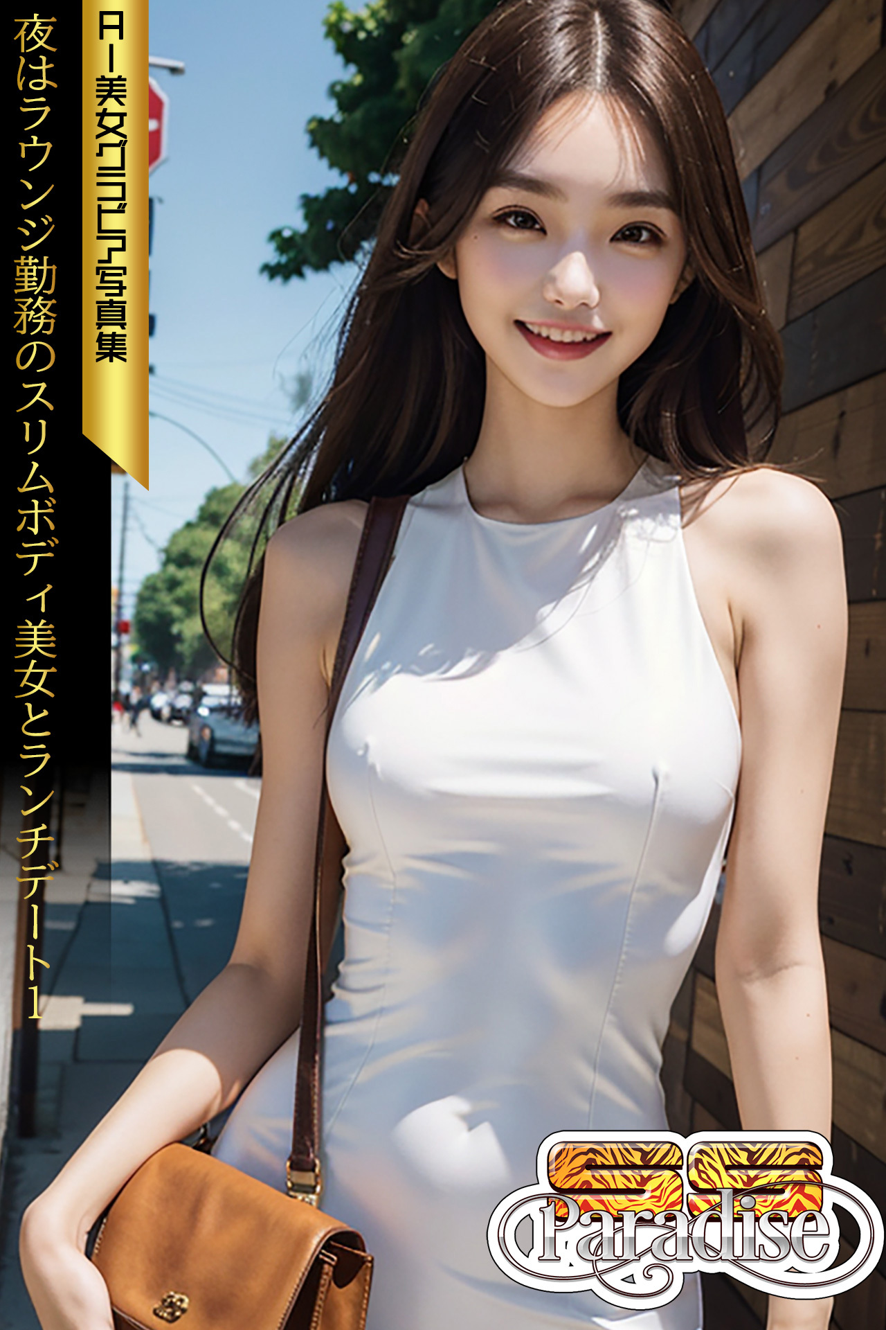 SS-Paradise　夜はラウンジ勤務のスリムボディ美女とランチデート１　AI美女グラビア写真集