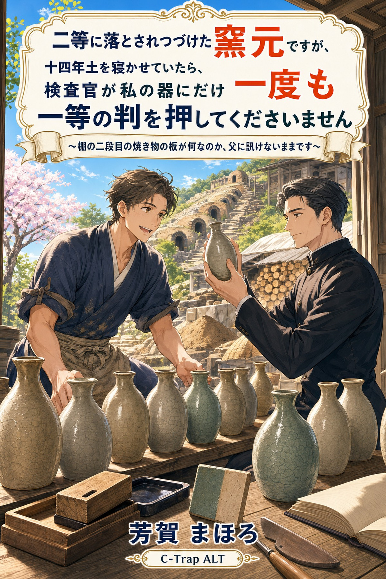 二等に落とされつづけた窯元ですが、十四年土を寝かせていたら、検査官が私の器にだけ一度も一等の判を押してくださいません