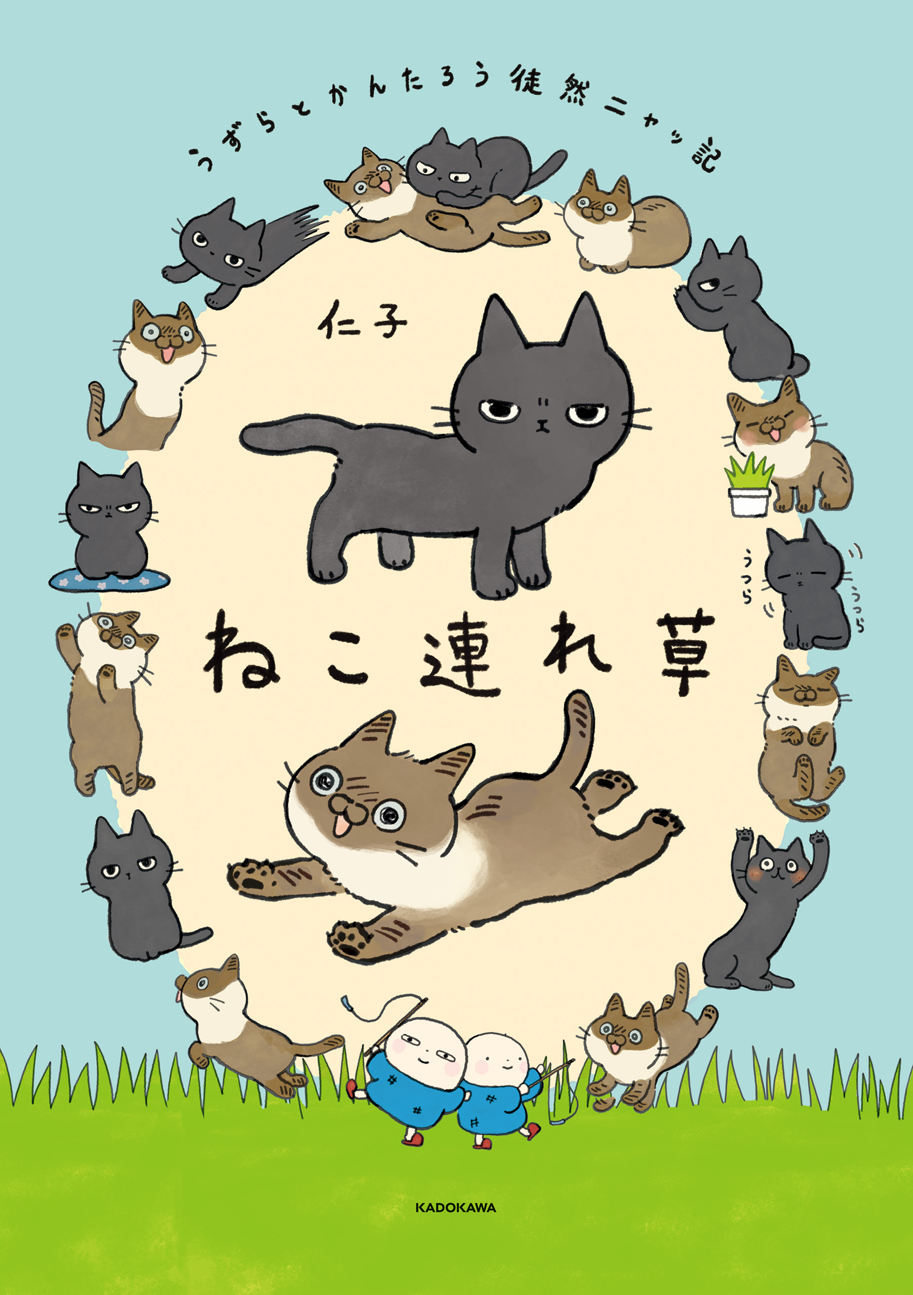 ねこ連れ草