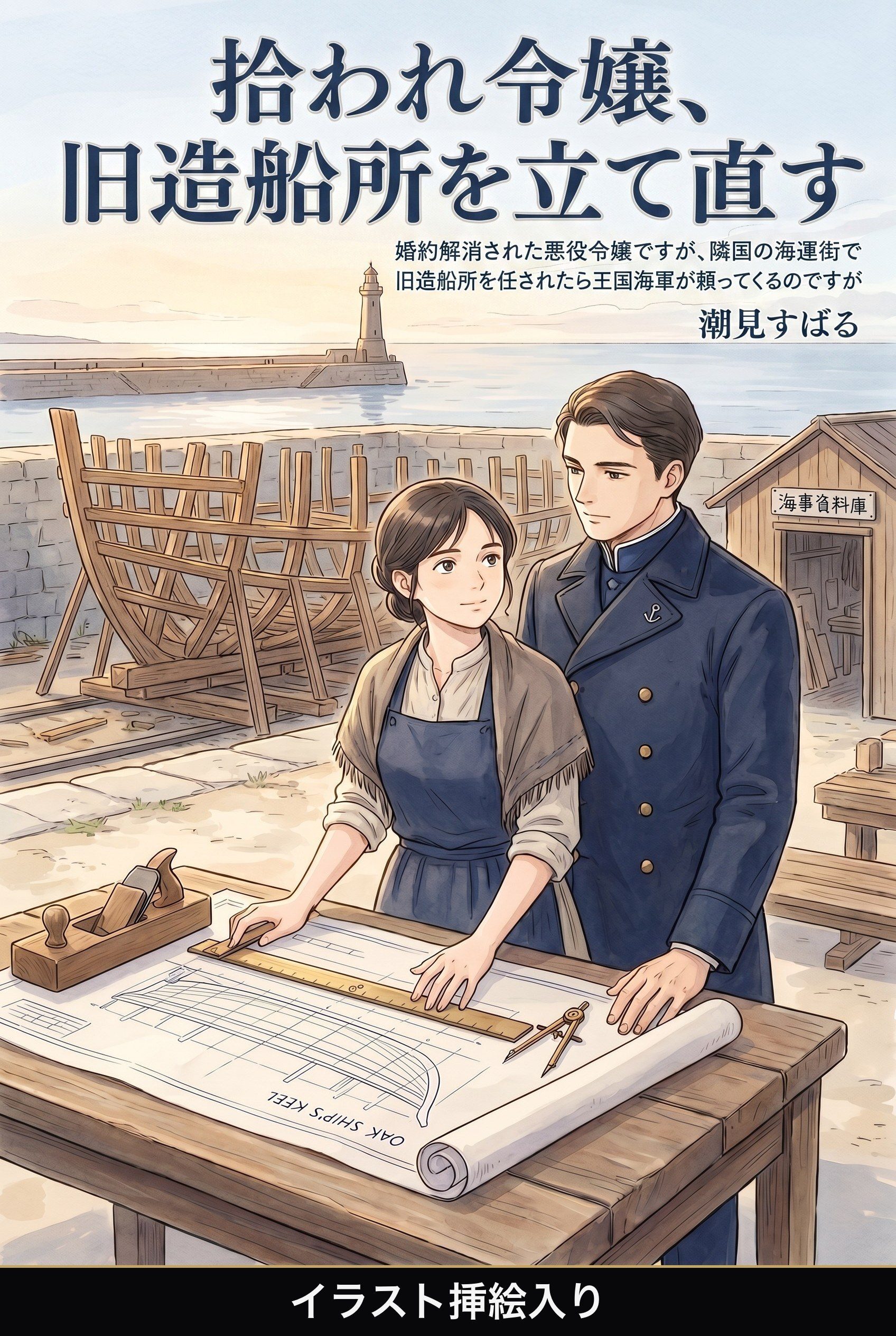 婚約解消された悪役令嬢ですが、隣国の海運街で旧造船所を任されたら王国海軍が頼ってくるのですが（挿絵版）