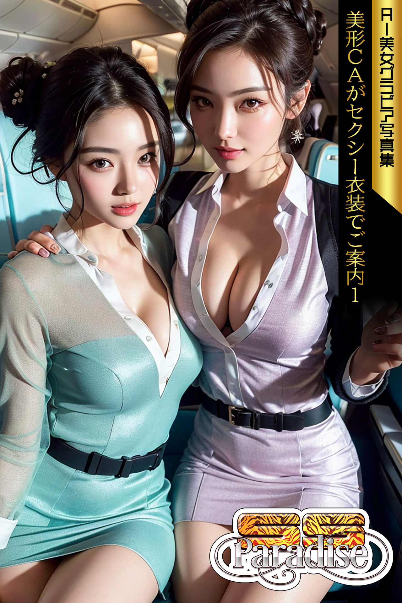 SS-Paradise　美形ＣＡがセクシー衣装でご案内１　AI美女グラビア写真集