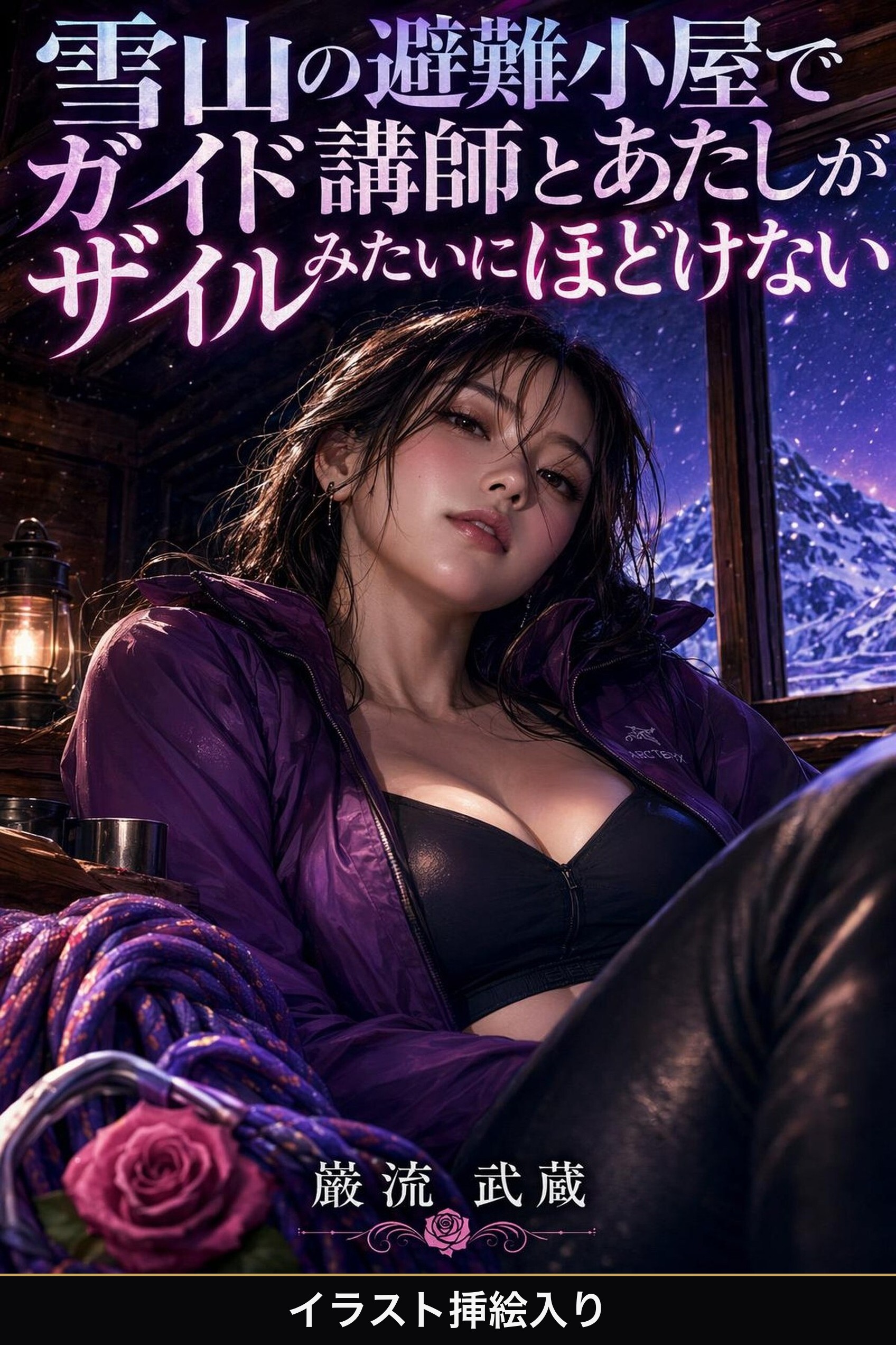 雪山の避難小屋でガイド講師とあたしがザイルみたいにほどけない（挿絵版）