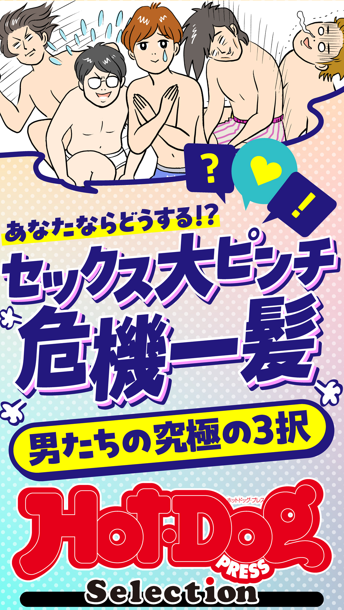 ホットドッグプレスセレクション　セックス大ピンチ　危機一髪　男たちの究極の３択　「大人のセックス白書」シリーズ