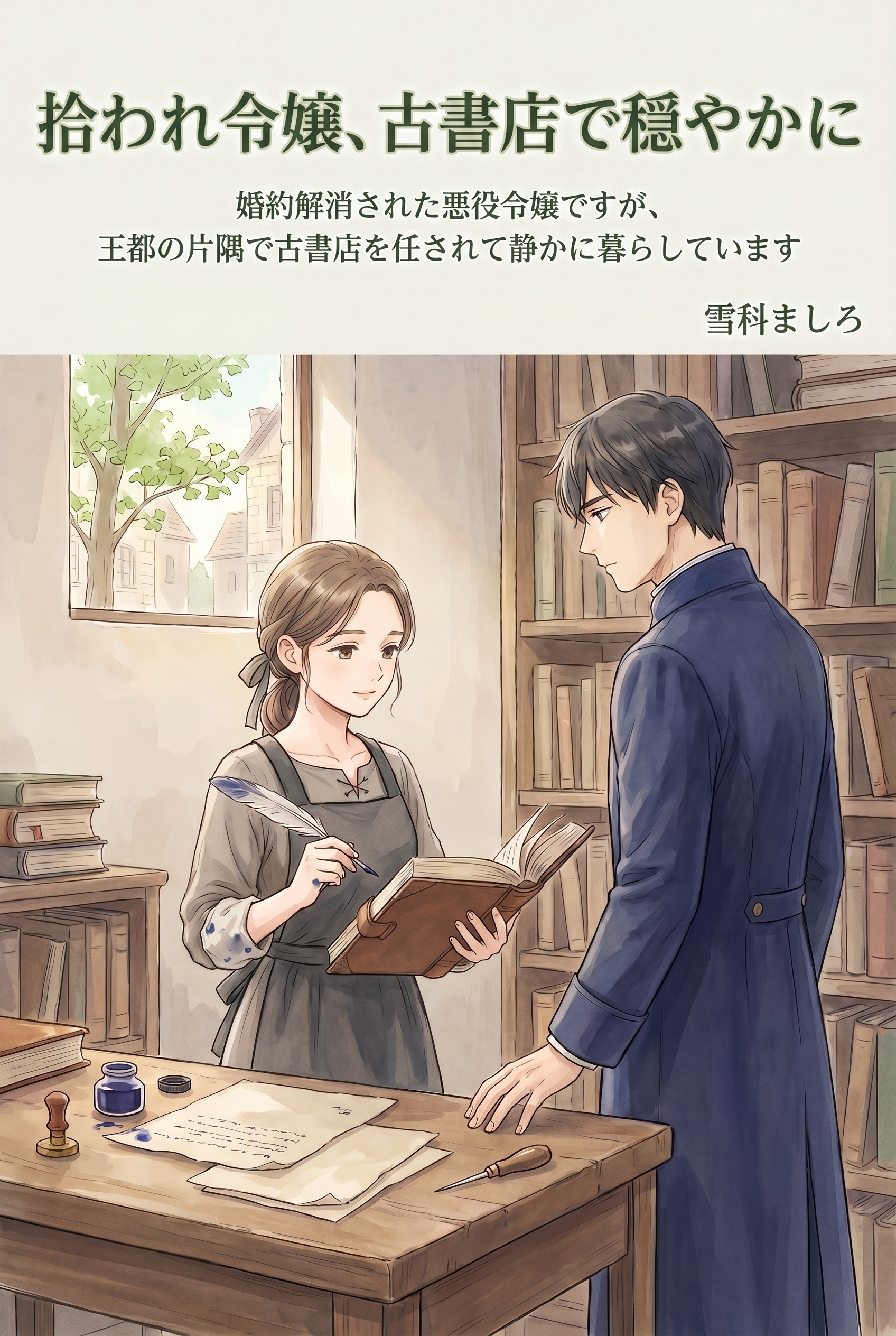 婚約解消された悪役令嬢ですが、王都の片隅で古書店を任されて静かに暮らしています