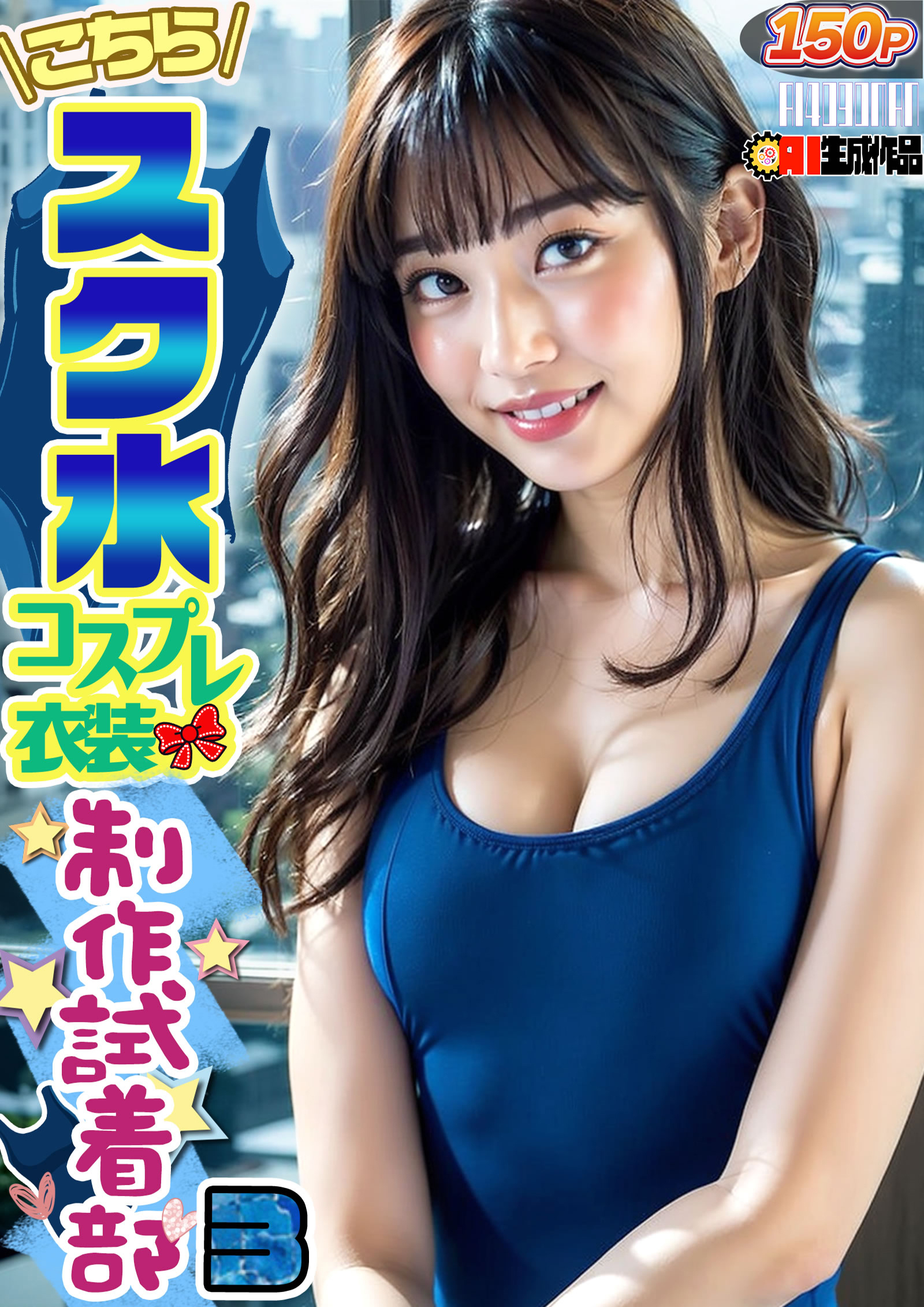 AIこちらスク水コスプレ衣装製作試着部 3