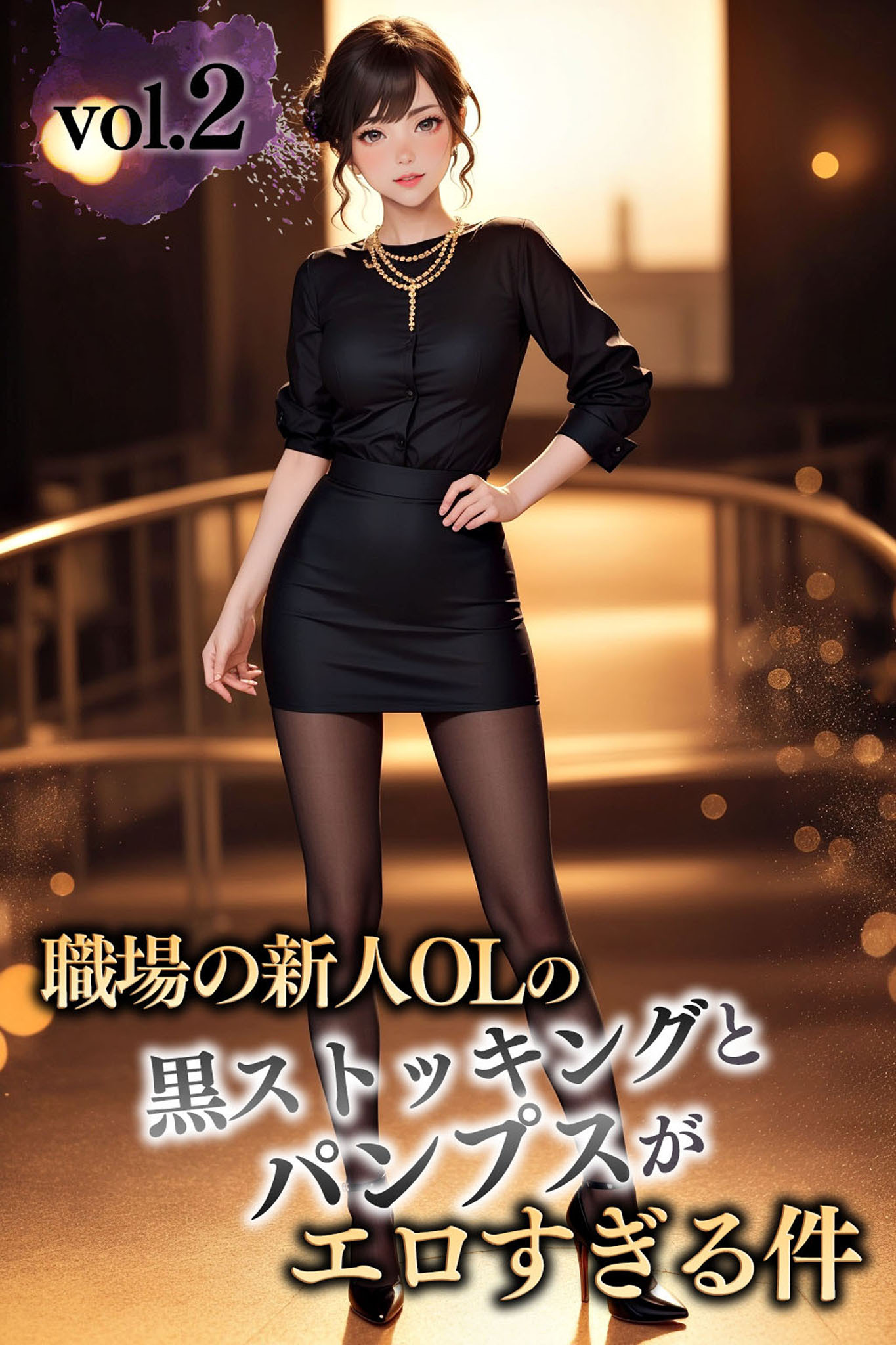 職場の新人OLの黒ストッキングとパンプスがエロすぎる件