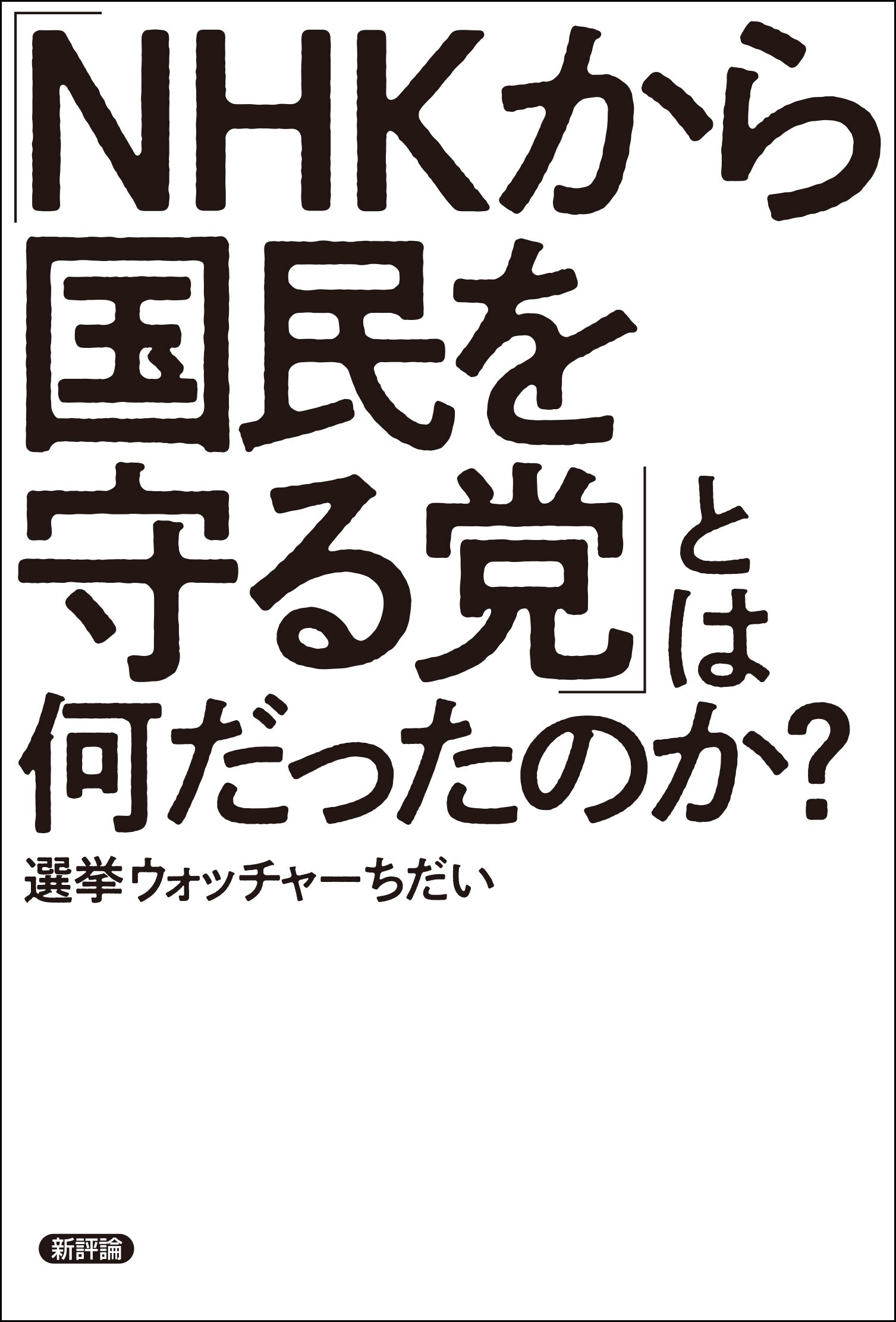 「NHKから国民を守る党」とは何だったのか？