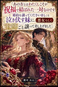 「あの方とはわたくしこそが祝福で結ばれた一対なのです、婚約を譲ってくださいまし」と泣き伏す妹に、悪女らしく宝飾ごと譲って差し上げました