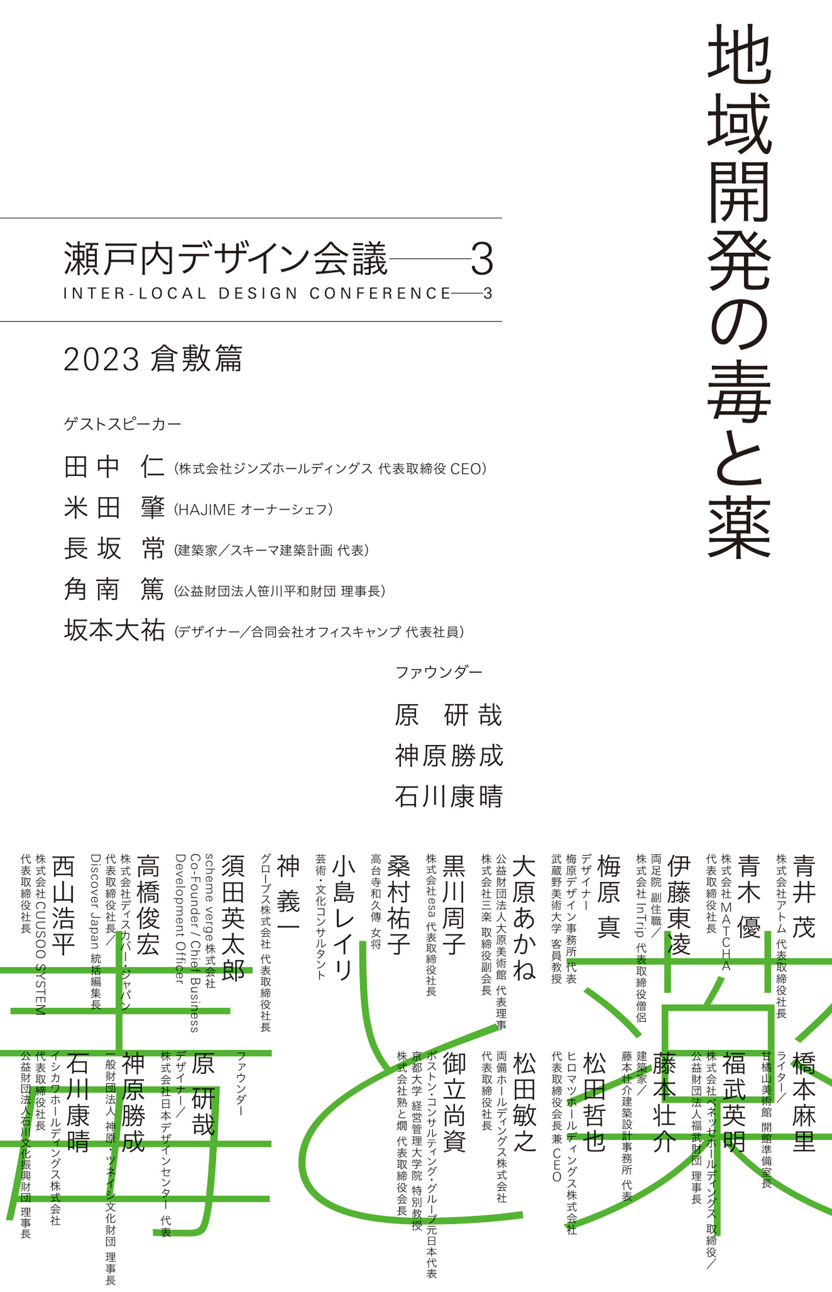 地域開発の毒と薬　瀬戸内デザイン─3　2023 倉敷篇