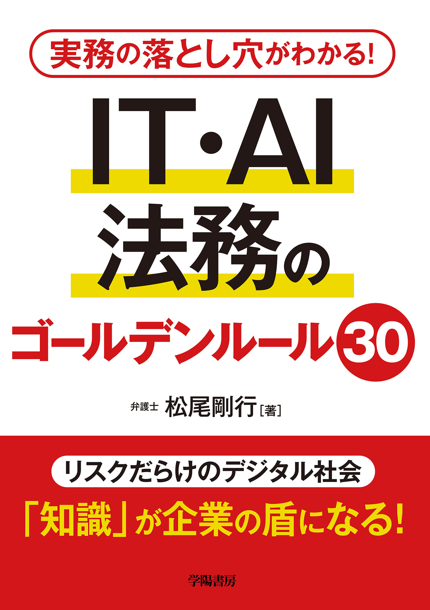実務の落とし穴がわかる！　IT・AI法務のゴールデンルール30