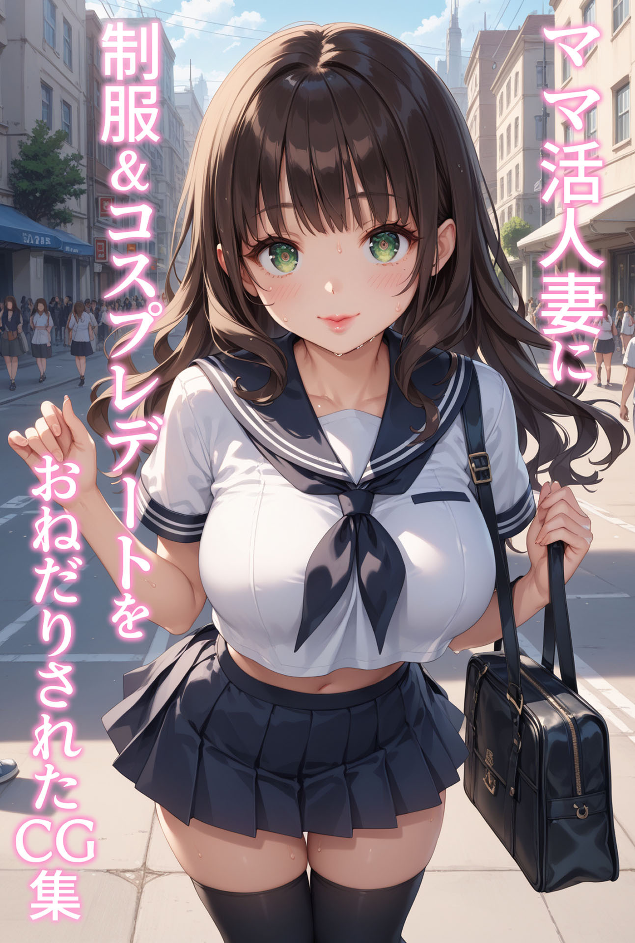 ママ活人妻に制服&コスプレデートをおねだりされたCG集