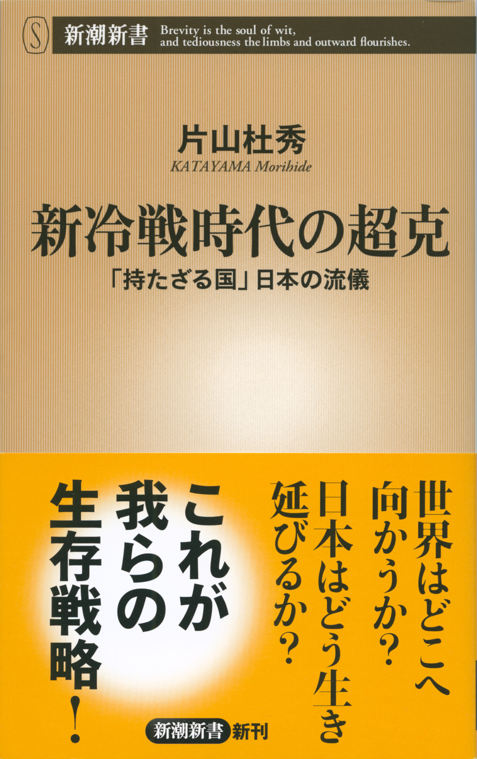 新冷戦時代の超克―「持たざる国」日本の流儀―（新潮新書）