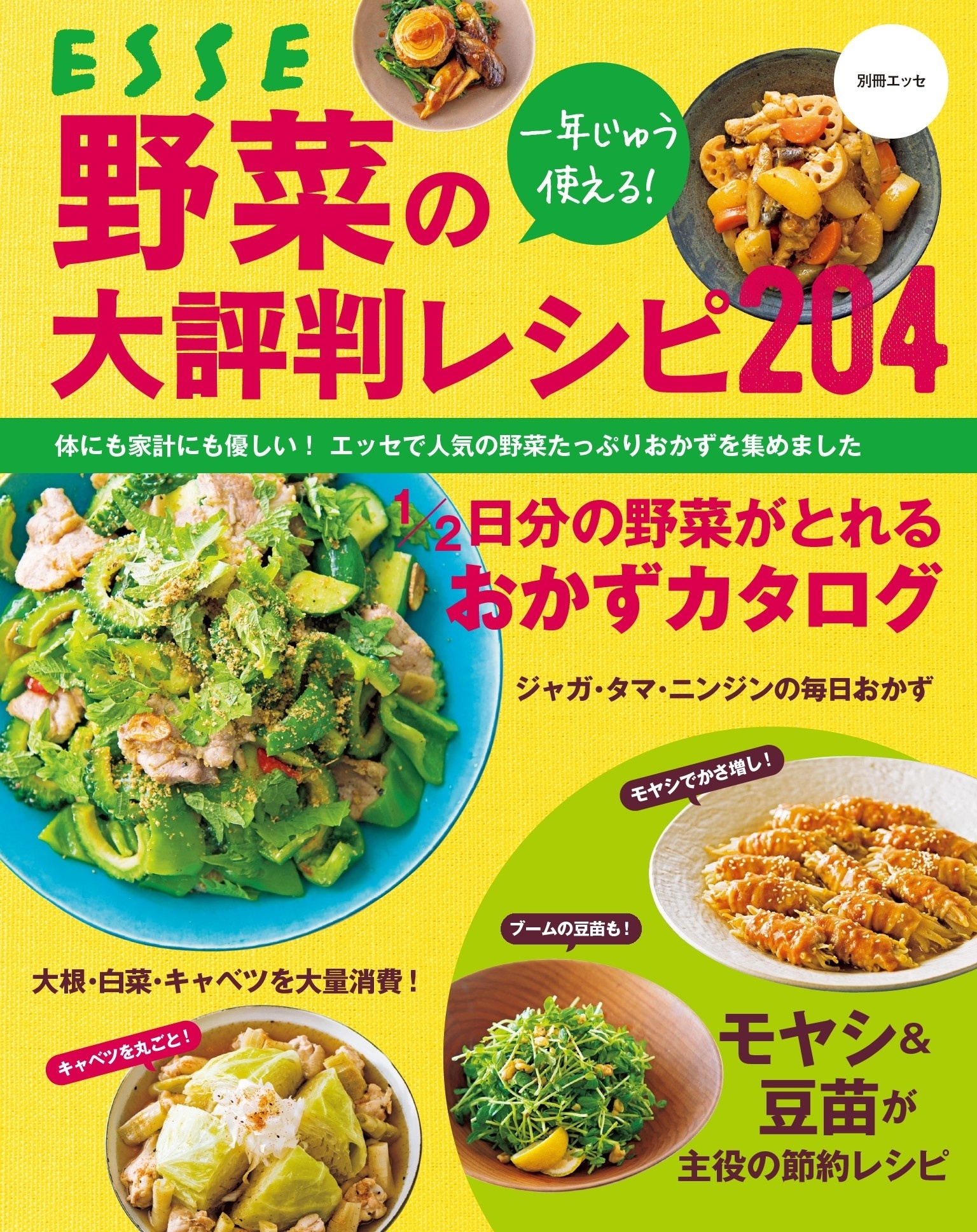 一年じゅう使える！ 野菜の大評判レシピ204