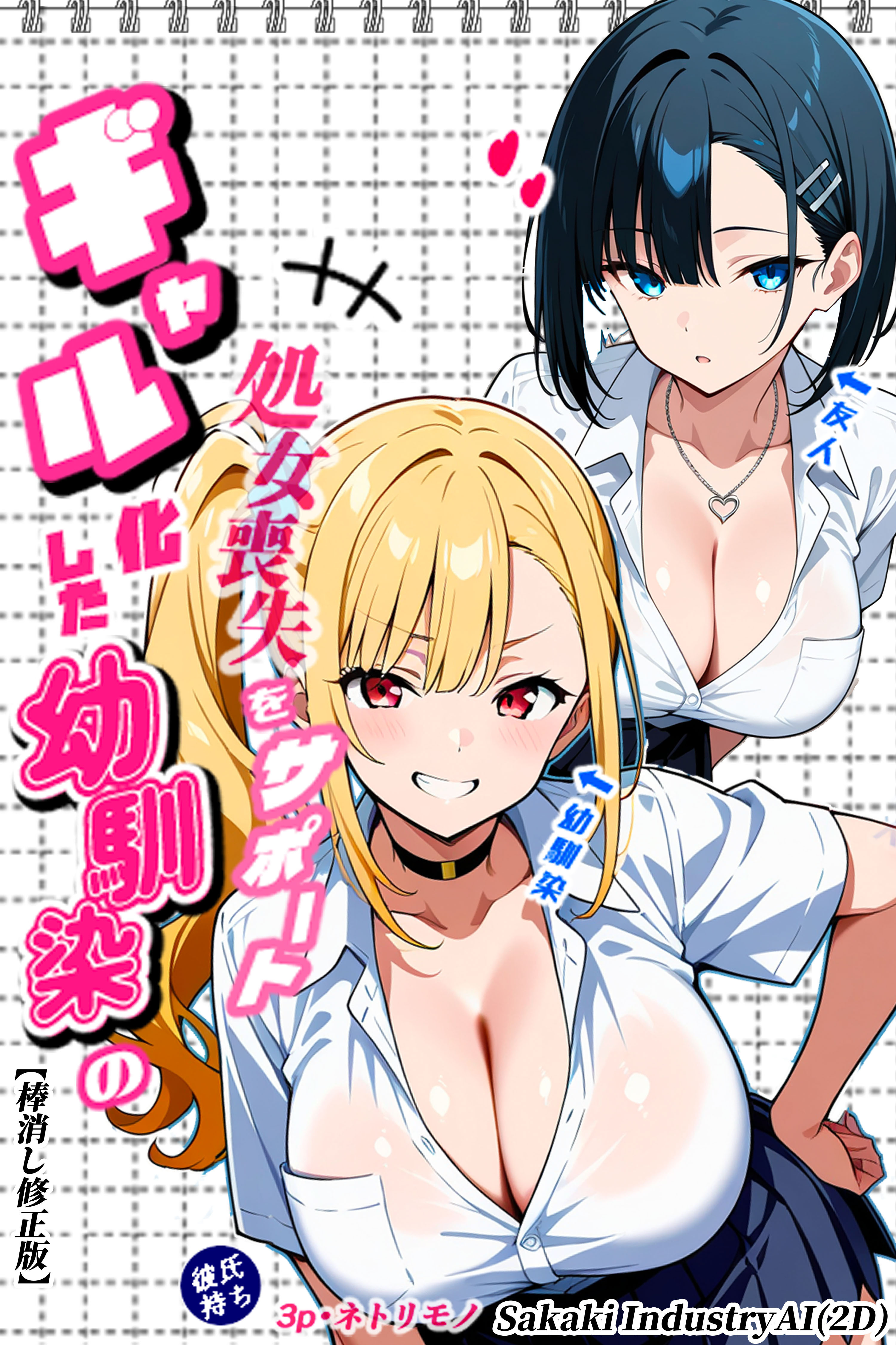 二人のギャルに囲まれて【棒消し修正版】
