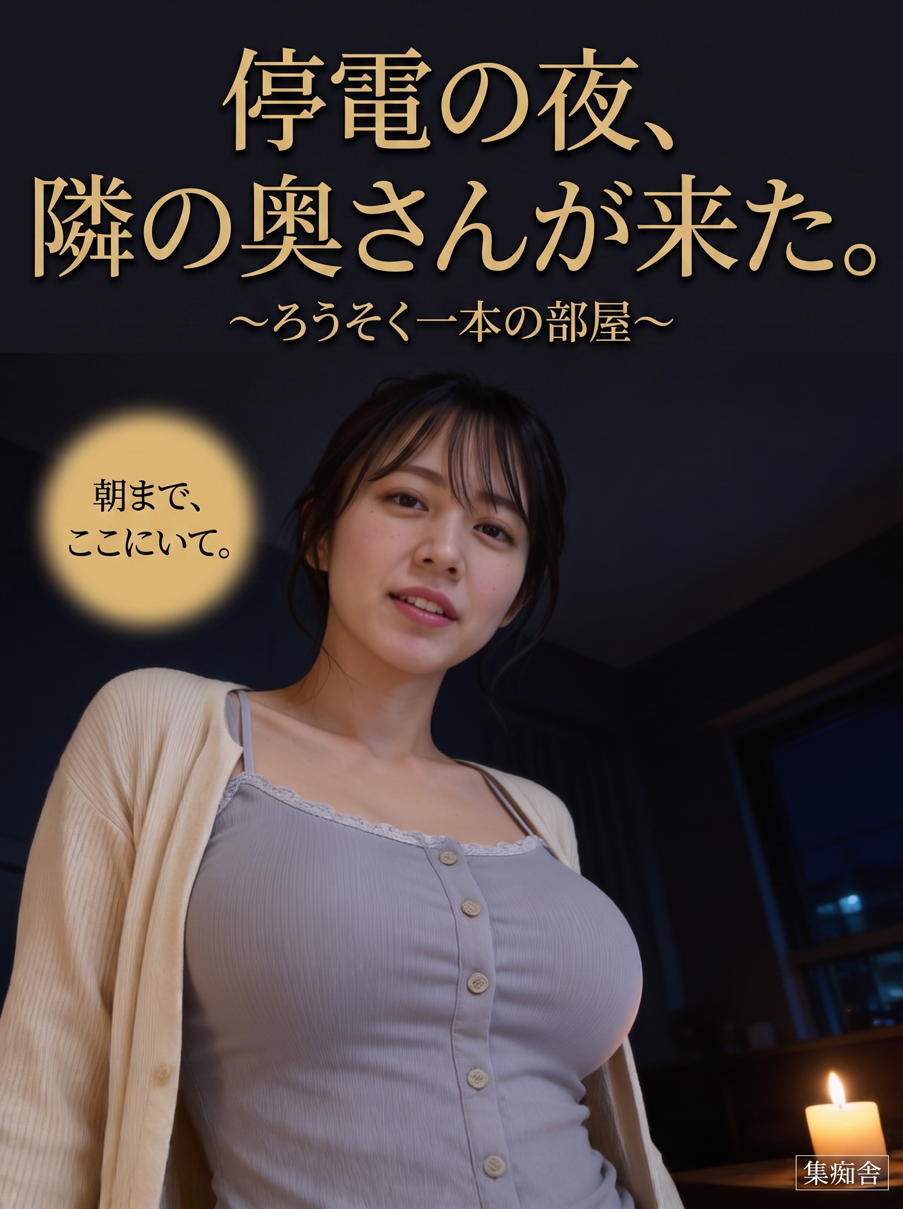 停電の夜、隣の奥さんが来た。 ～ろうそく一本の部屋～
