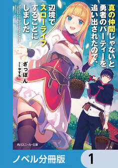 真の仲間じゃないと勇者のパーティーを追い出されたので、辺境でスローライフすることにしました【ノベル分冊版】 1