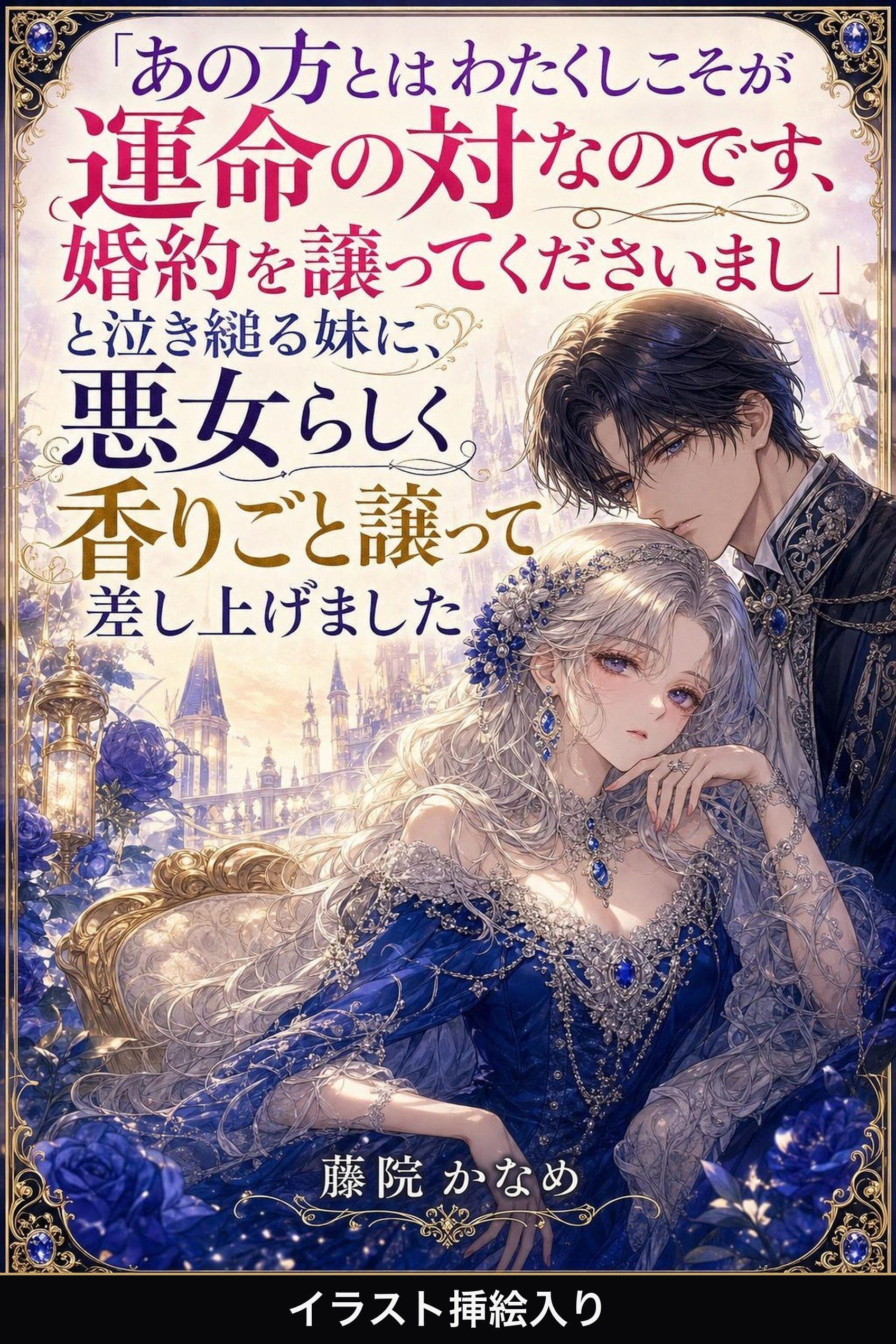 「あの方とはわたくしこそが運命の対なのです、婚約を譲ってくださいまし」と泣き縋る妹に、悪女らしく香りごと譲って差し上げました（挿絵版）