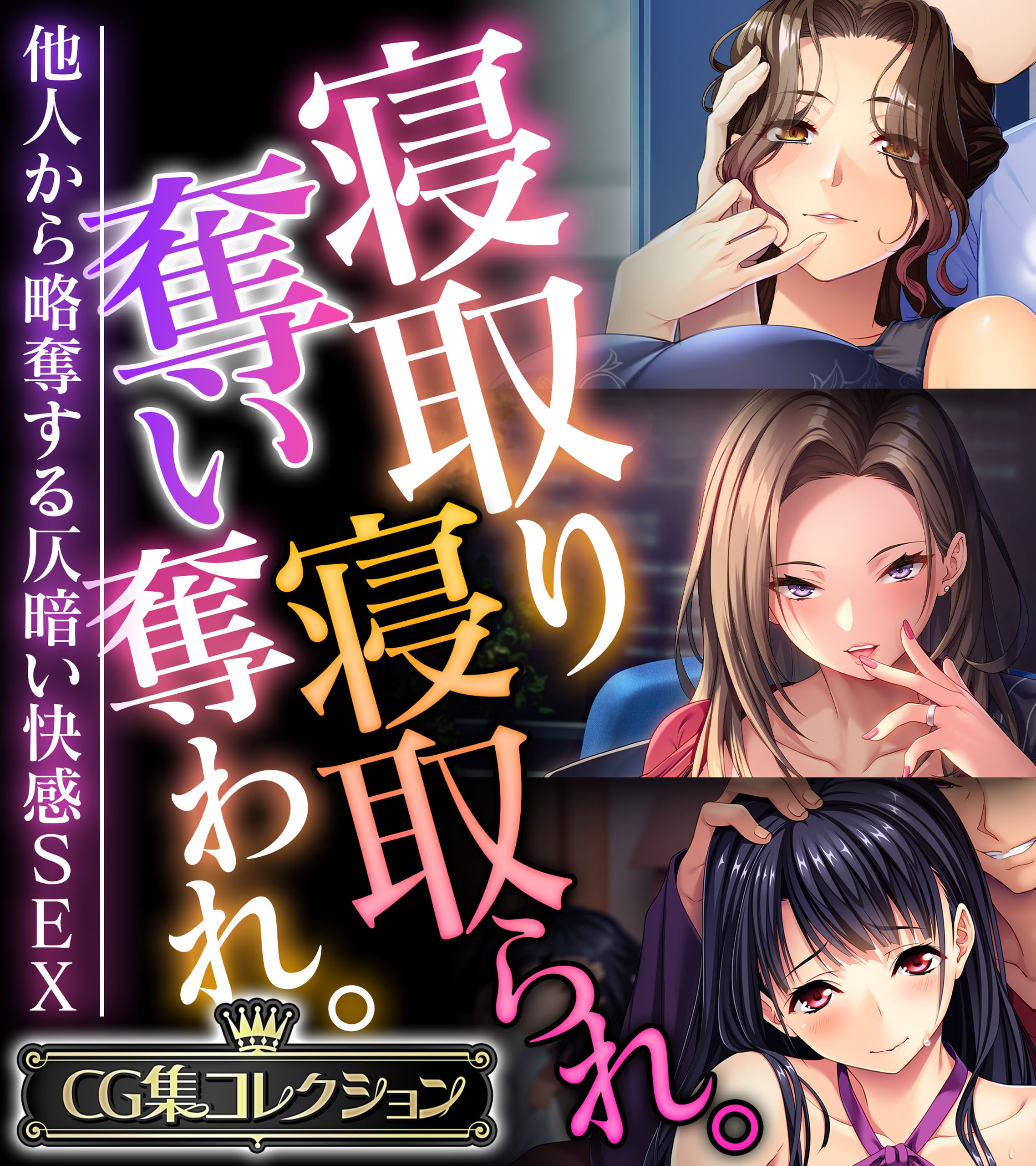 寝取り寝取られ。奪い奪われ。～他人から略奪する仄暗い快感SEX～【CG集コレクション】