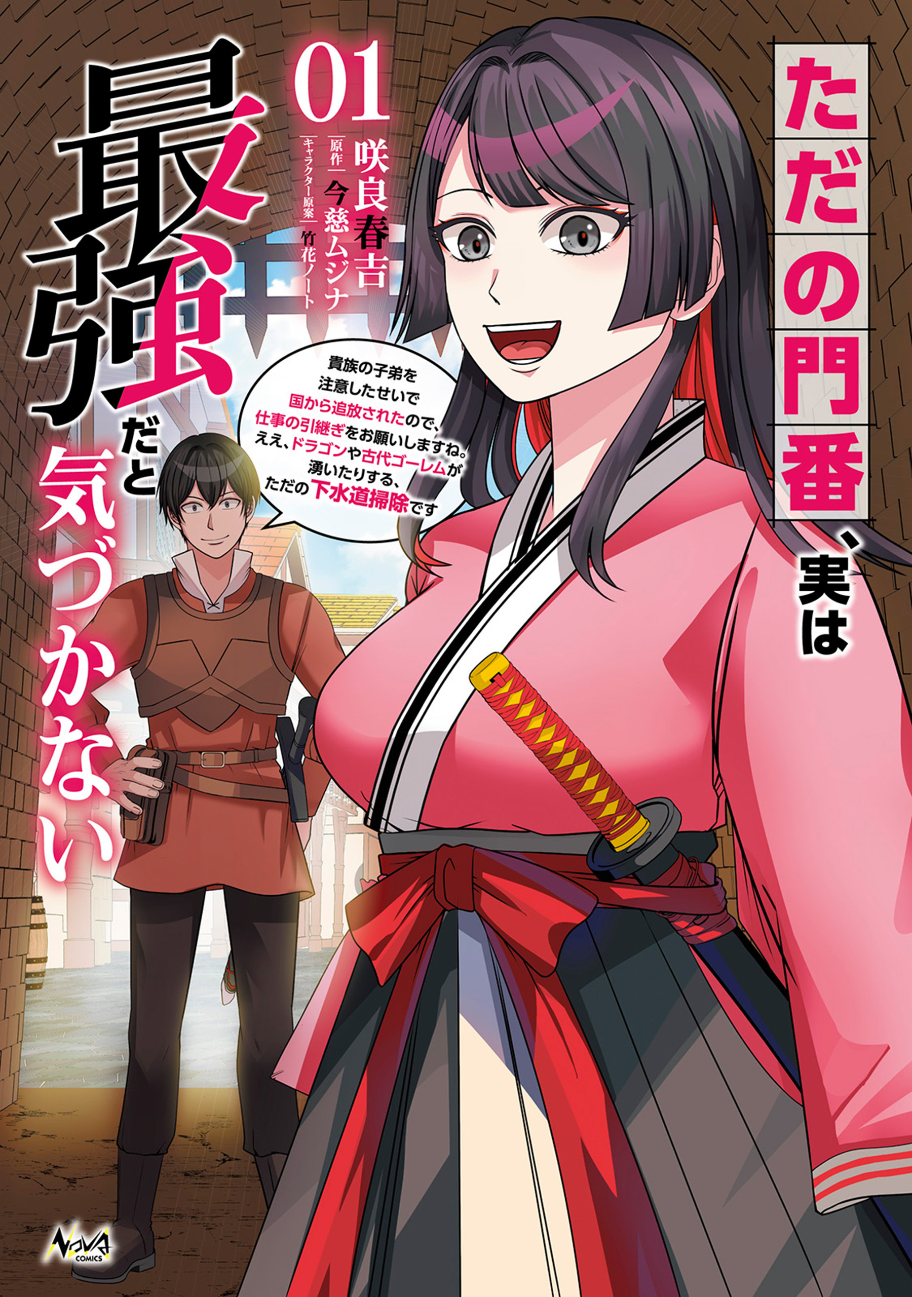 【期間限定　無料お試し版　閲覧期限2026年5月10日】ただの門番、実は最強だと気づかない～貴族の子弟を注意したせいで国から追放されたので、仕事の引継ぎをお願いしますね。ええ、ドラゴンや古代ゴーレムが湧いたりする、ただの下水道掃除です～（ノヴァコミックス）１
