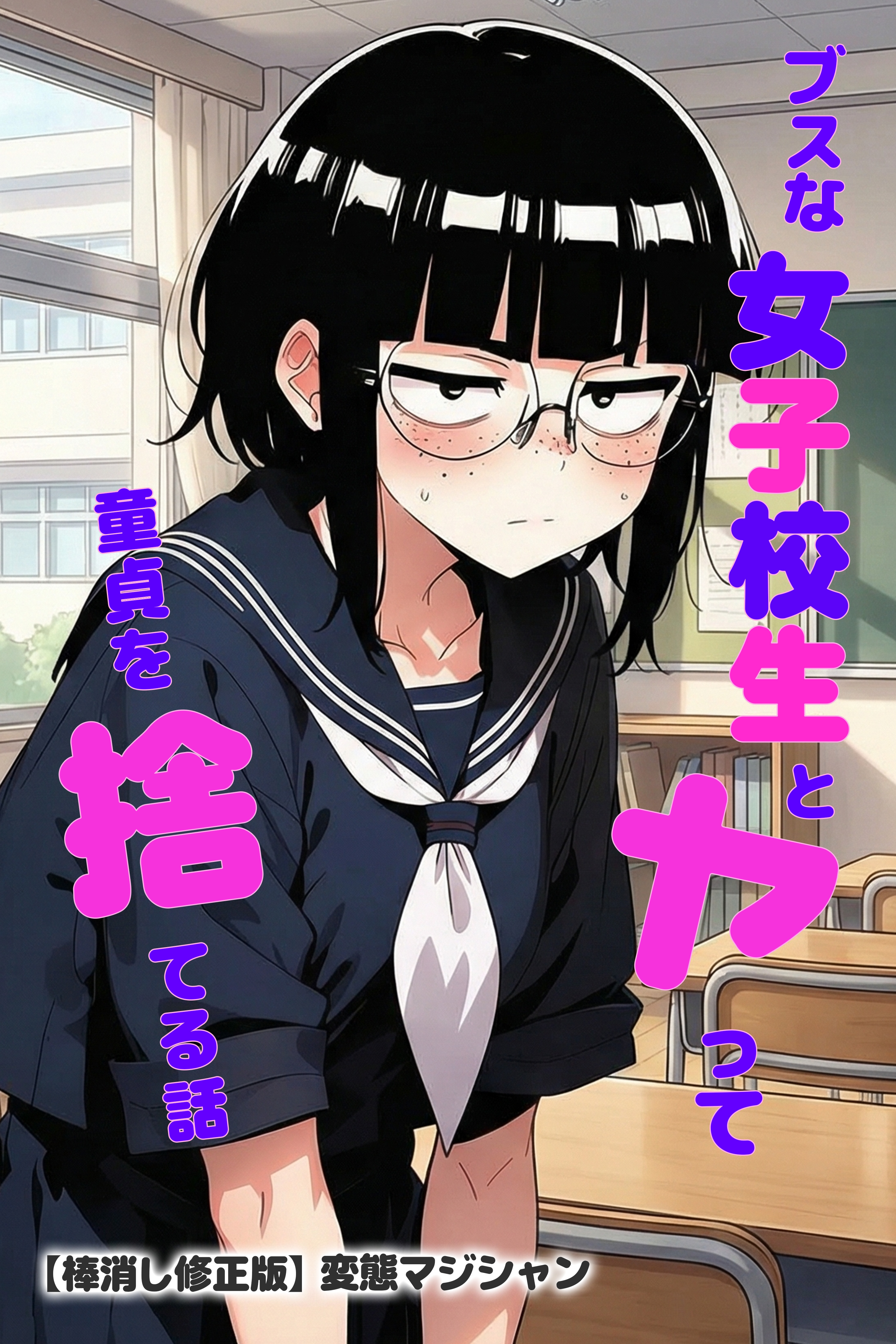 ブスな女子校生とヤって童貞を捨てる話【棒消し修正版】