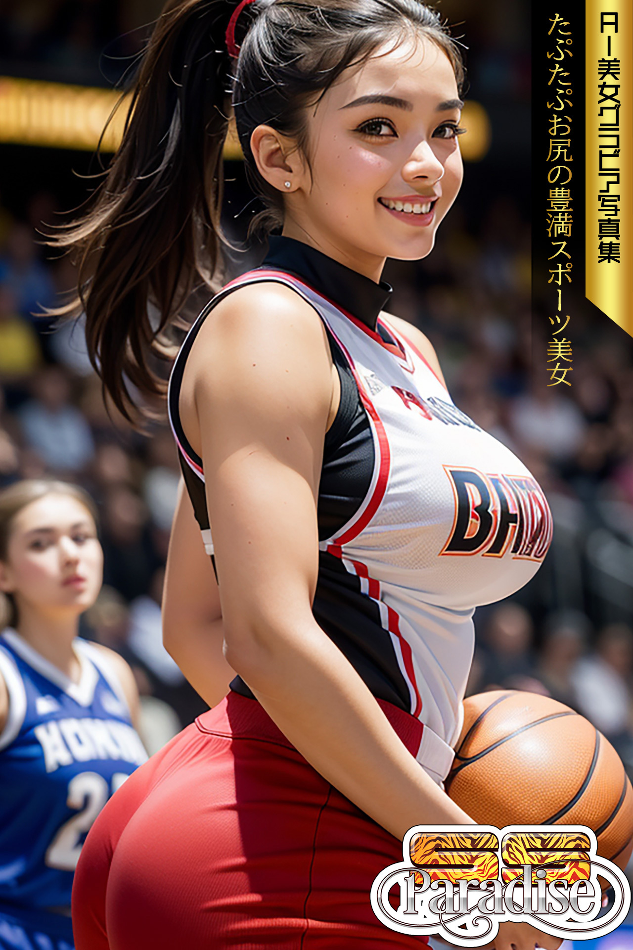 SS-Paradise　たぷたぷお尻の豊満スポーツ美女　AI美女グラビア写真集