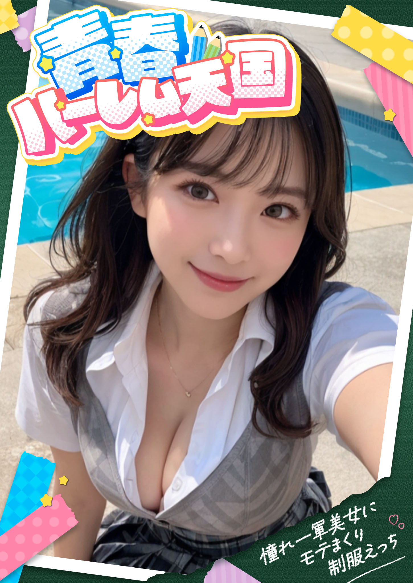 青春ハーレム天国 ～憧れ一軍美女にモテまくり制服えっち～