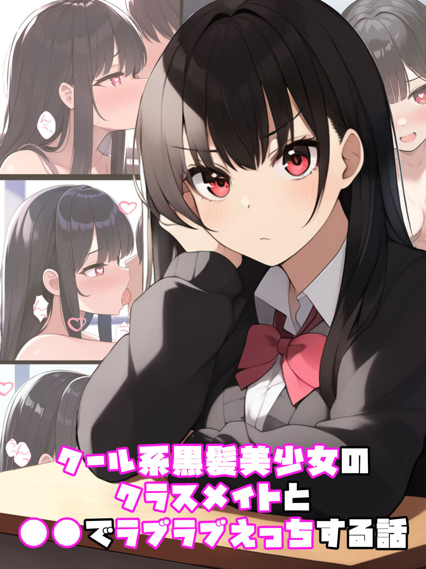 クール系黒髪美少女のクラスメイトと●●でラブラブえっちする話