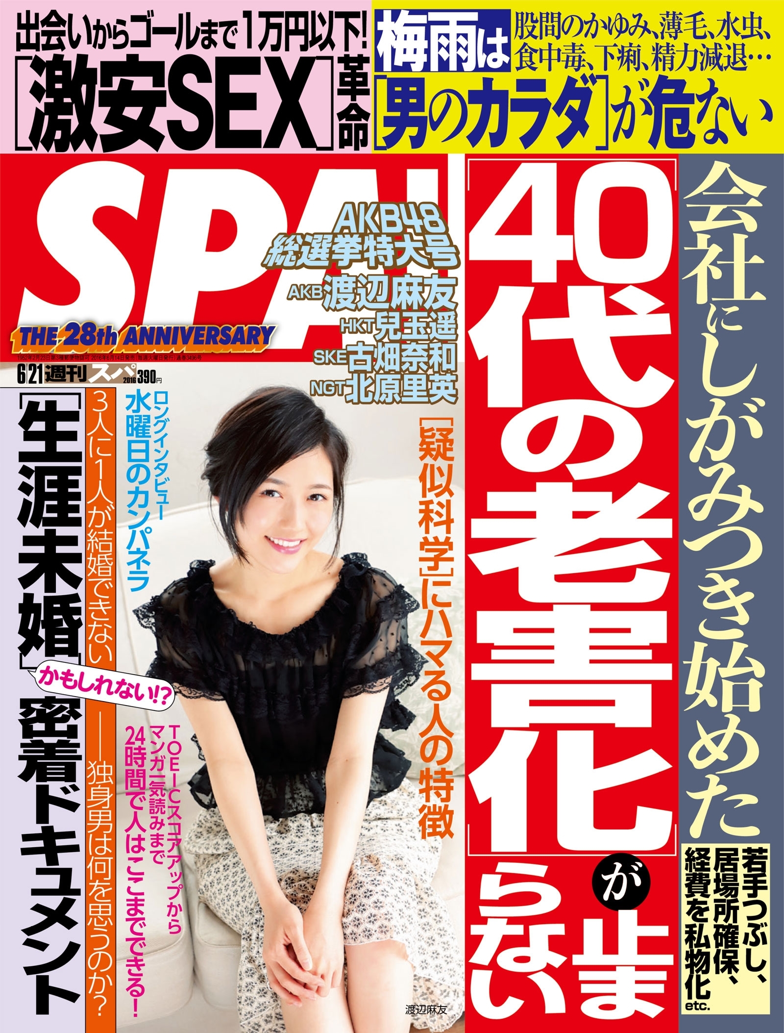 週刊ＳＰＡ！　２０１６／６／２１号