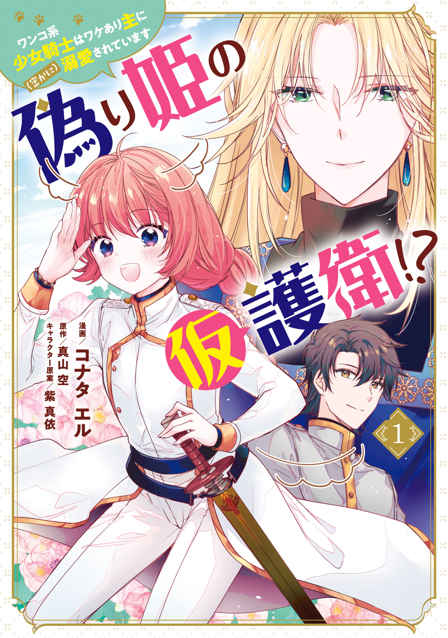 偽り姫の仮護衛!? ワンコ系少女騎士はワケあり主に（密かに）溺愛されています （１）