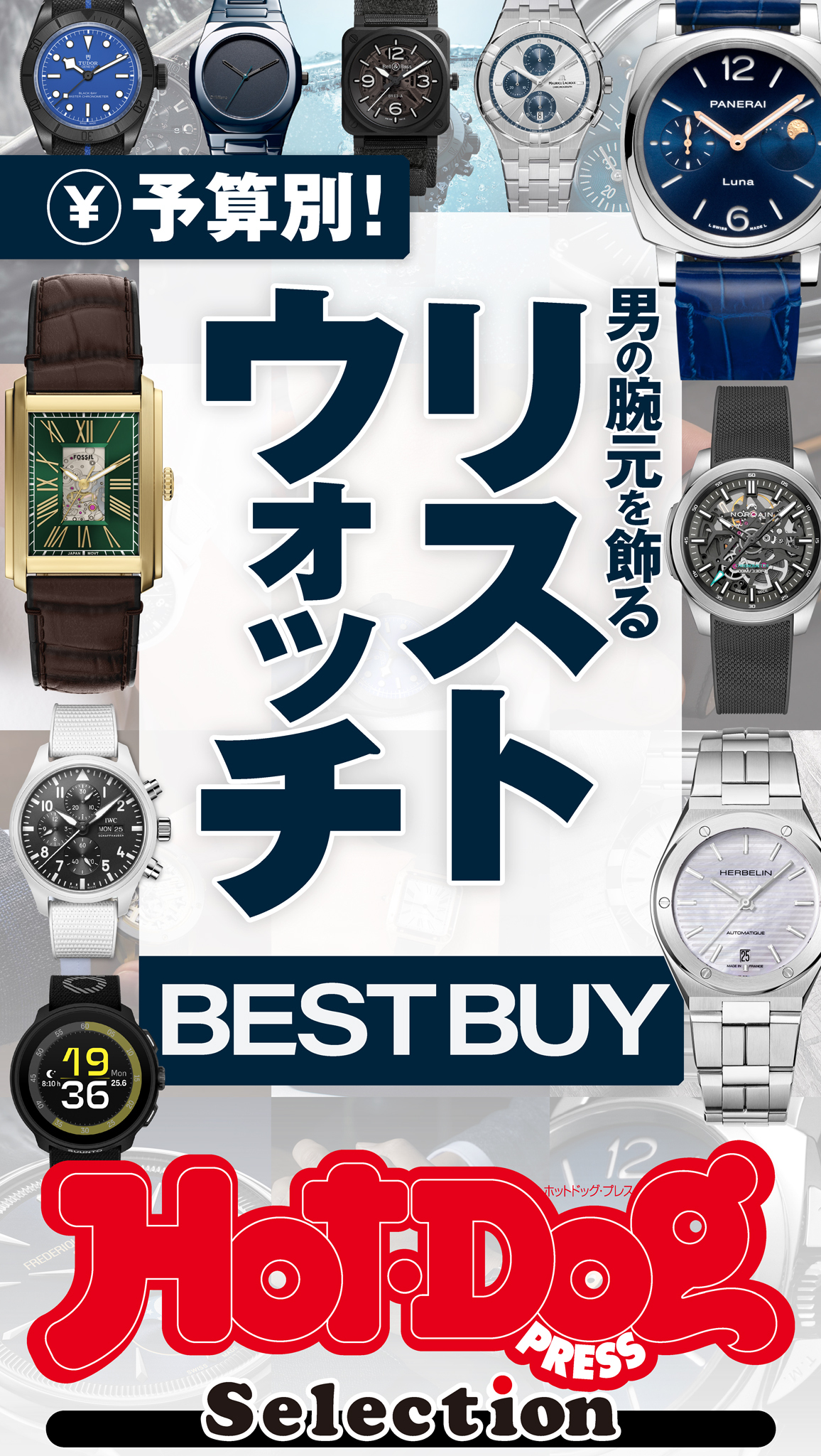 ホットドッグプレスセレクション　予算別！　男の腕元を飾るリストウォッチＢＥＳＴ　ＢＵＹ
