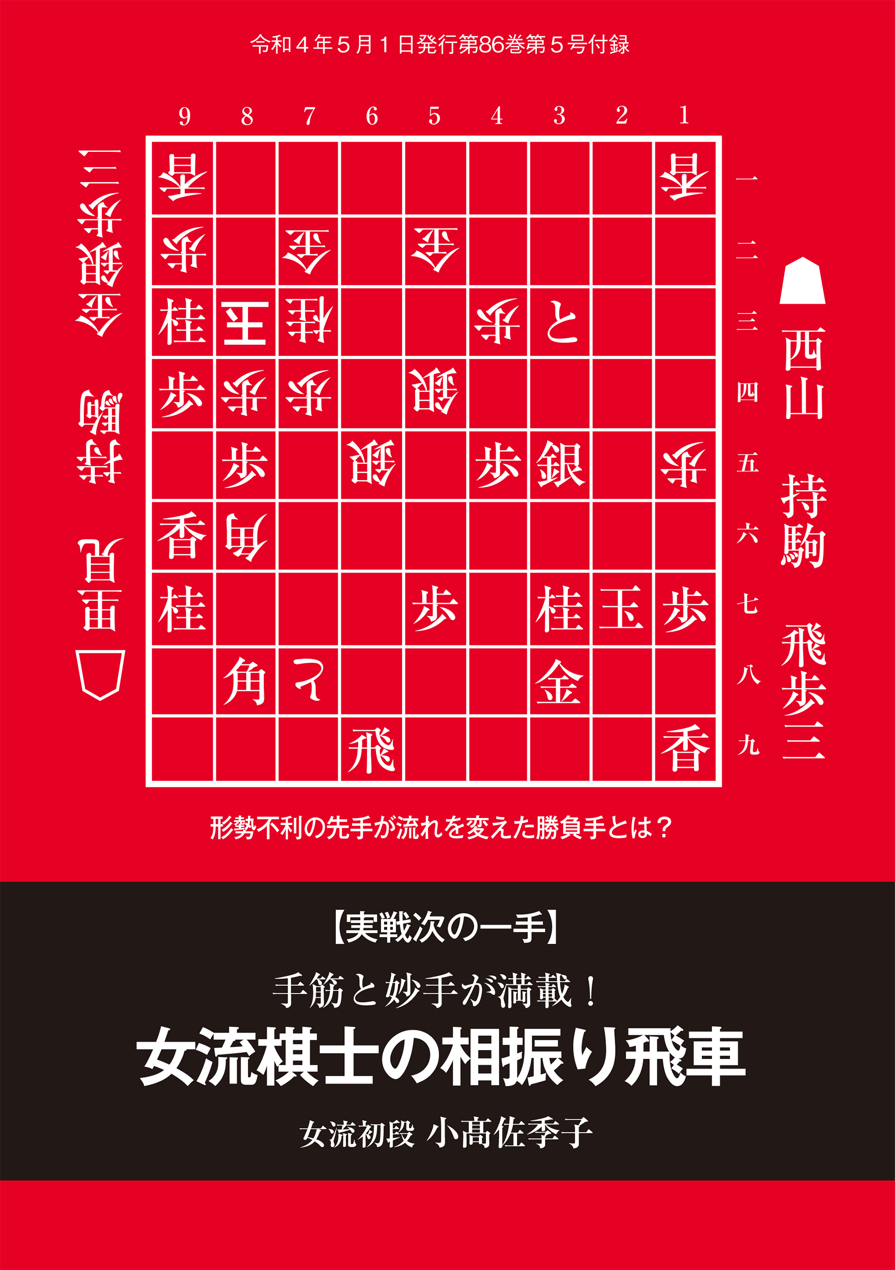 手筋と妙手が満載！『女流棋士の相振り飛車』(将棋世界2022年5月号付録)