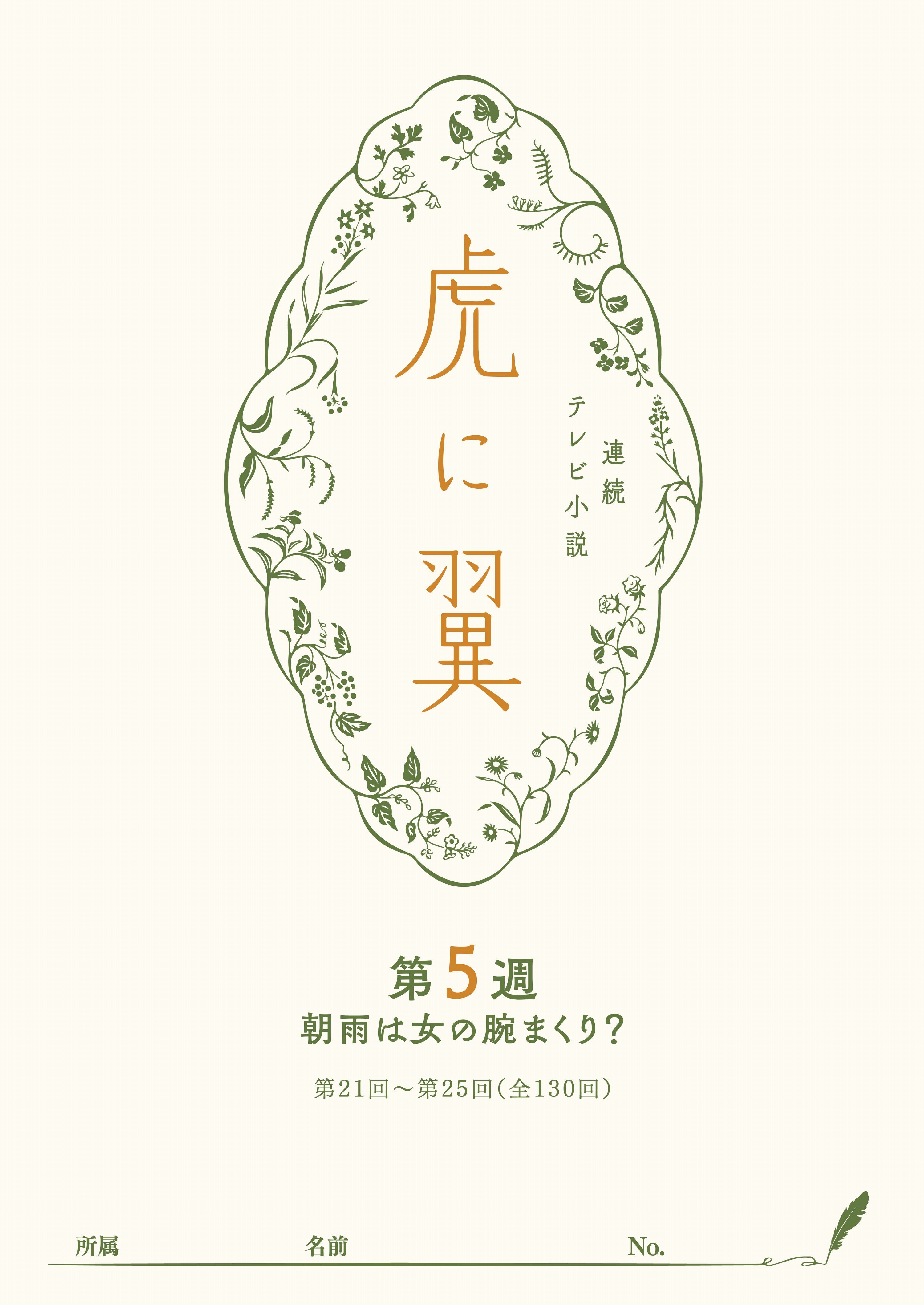ＮＨＫ連続テレビ小説「虎に翼」シナリオ集　第5週［全26巻］