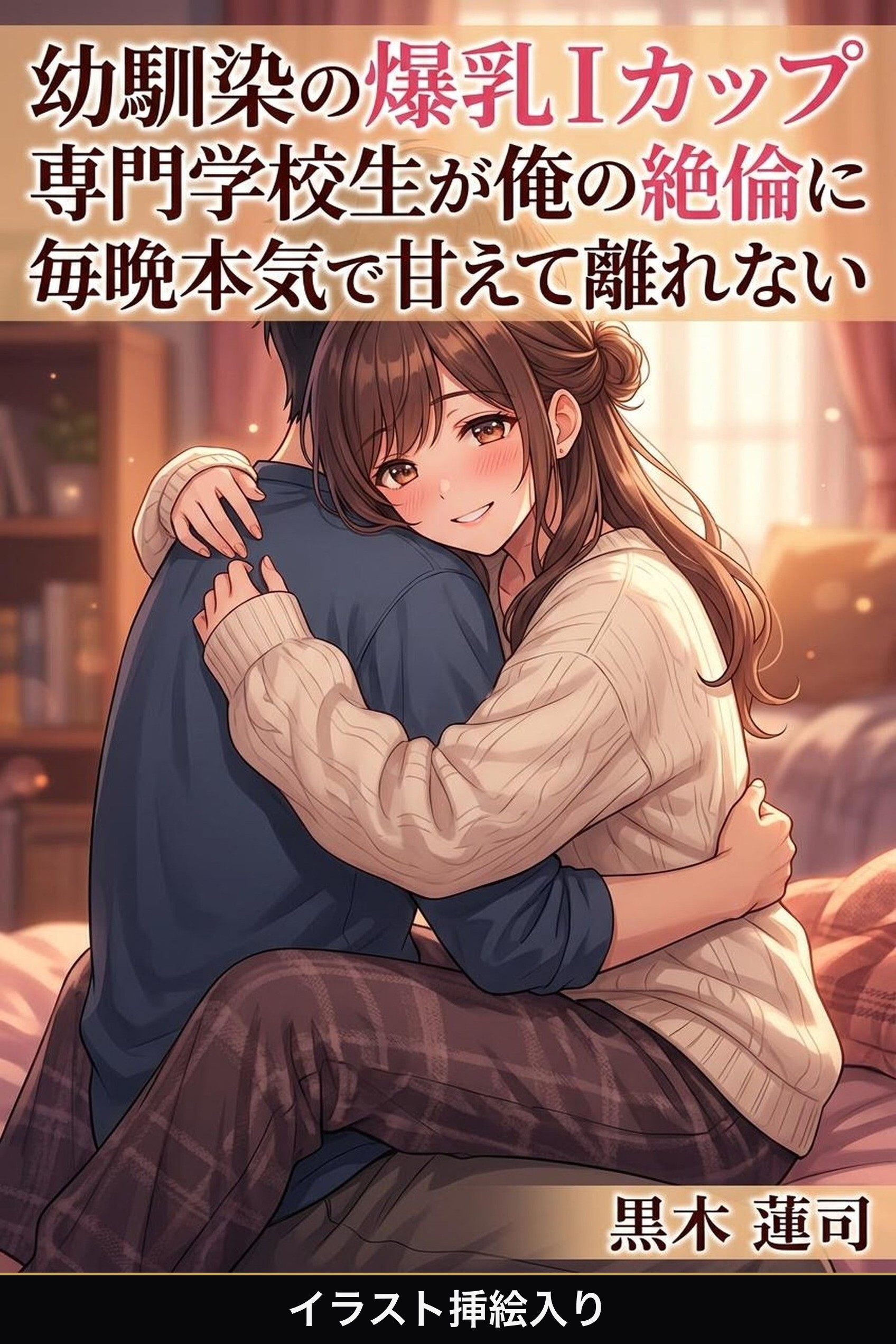 幼馴染の爆乳Iカップ専門学校生が俺の絶倫に毎晩本気で甘えて離れない（挿絵版）