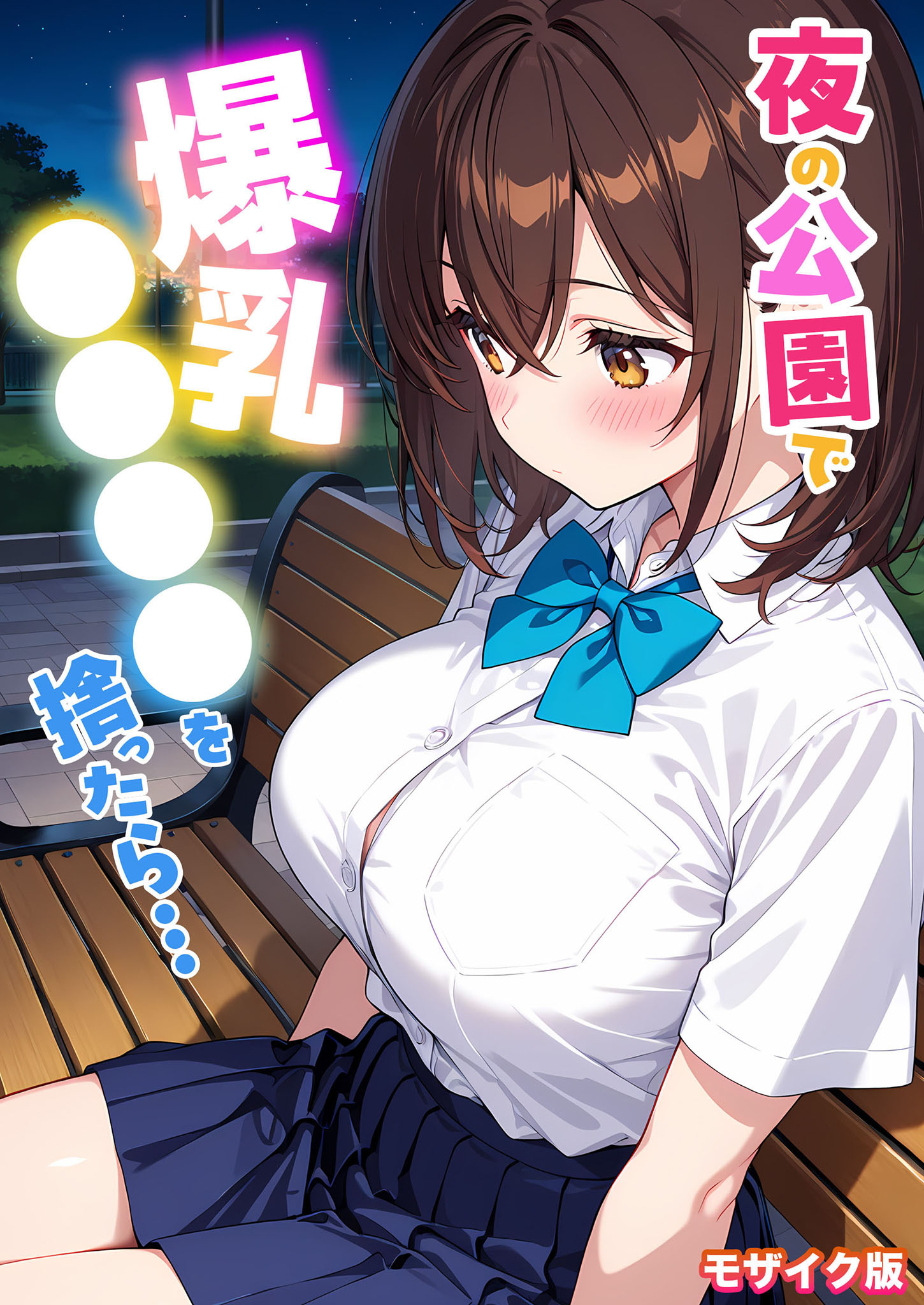夜の公園で爆乳●●●●を拾ったら… モザイク版