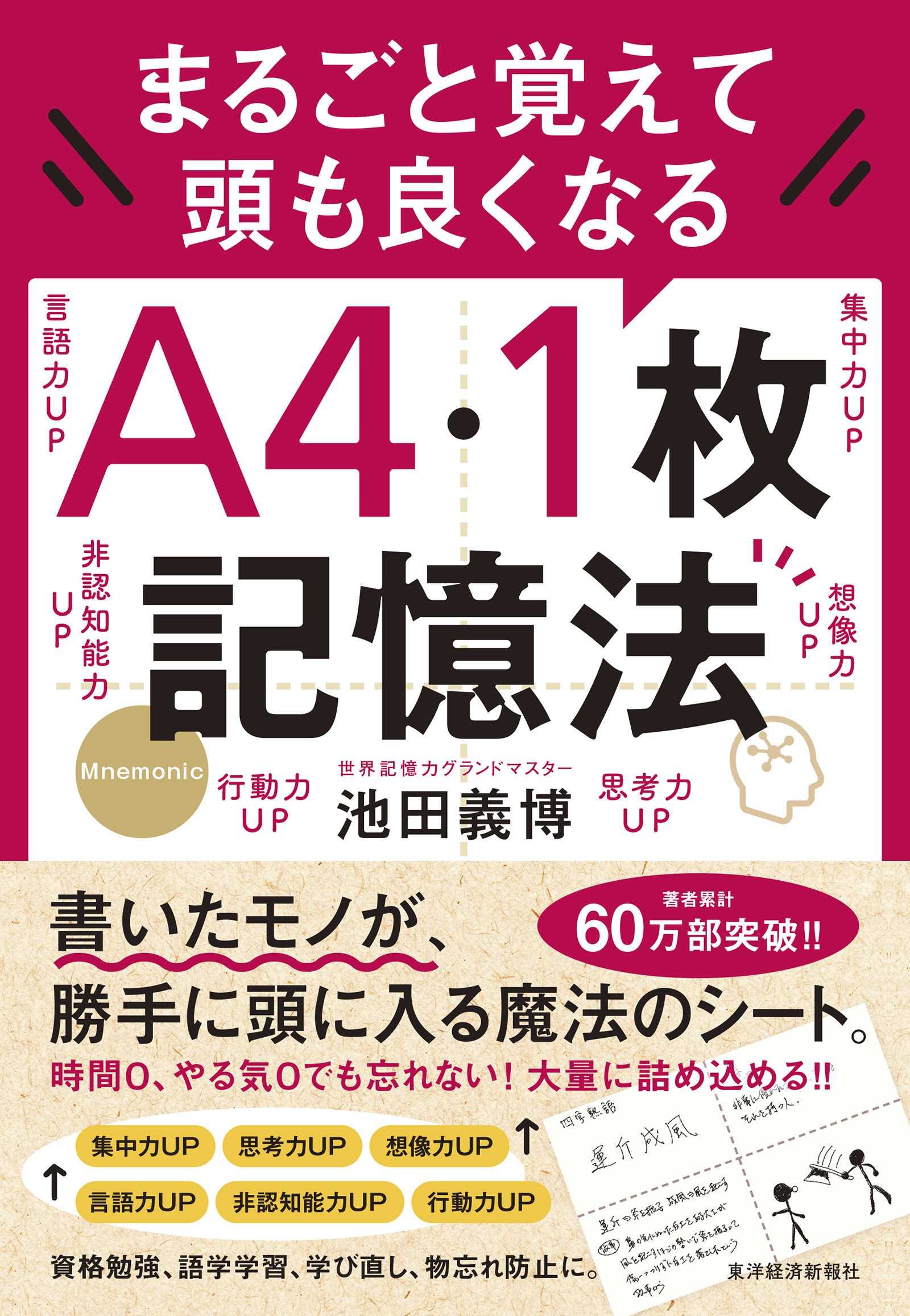 まるごと覚えて　頭も良くなる　Ａ４・１枚記憶法