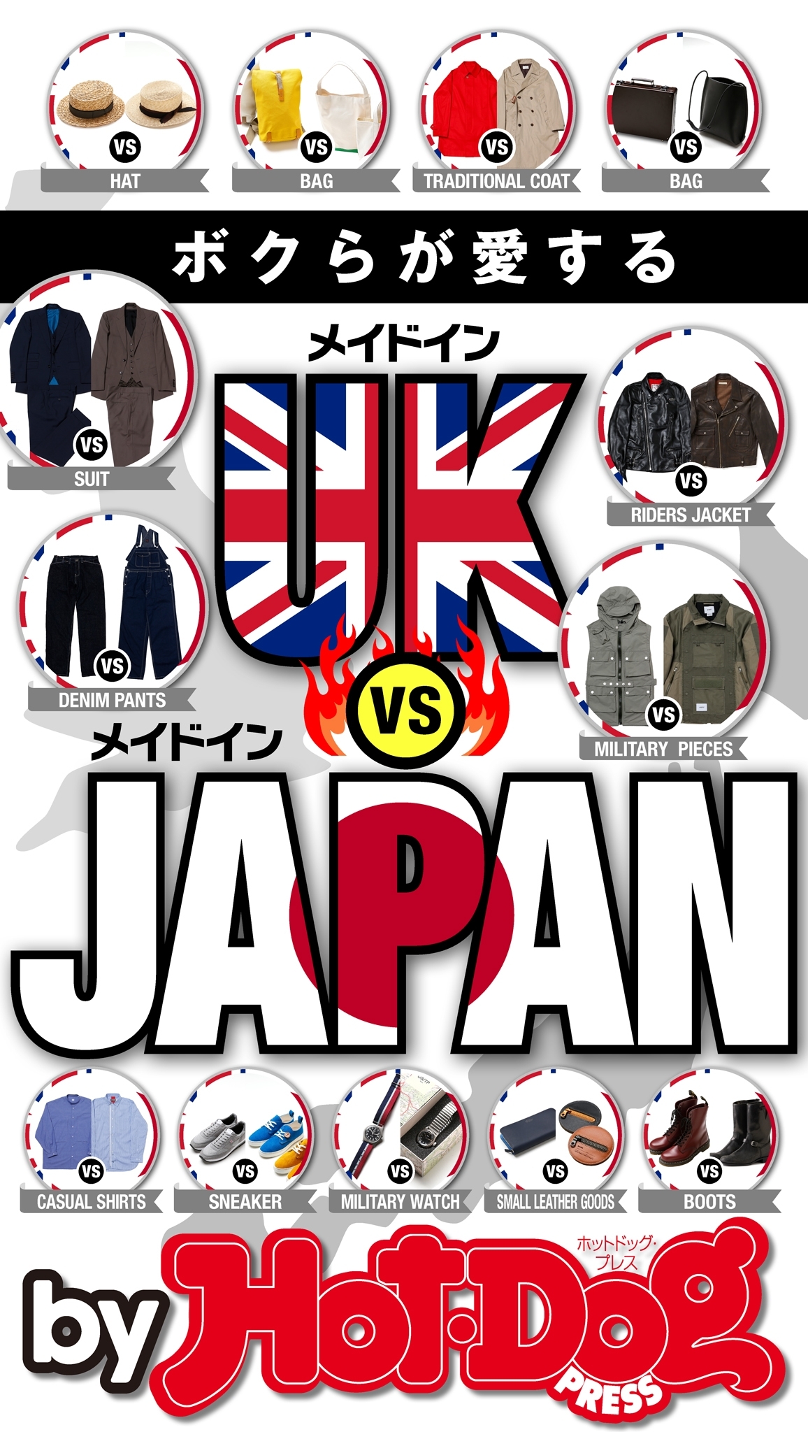 ｂｙ　Ｈｏｔ－Ｄｏｇ　ＰＲＥＳＳ　メイドインＵＫ　ＶＳ　メイドインＪＡＰＡＮ