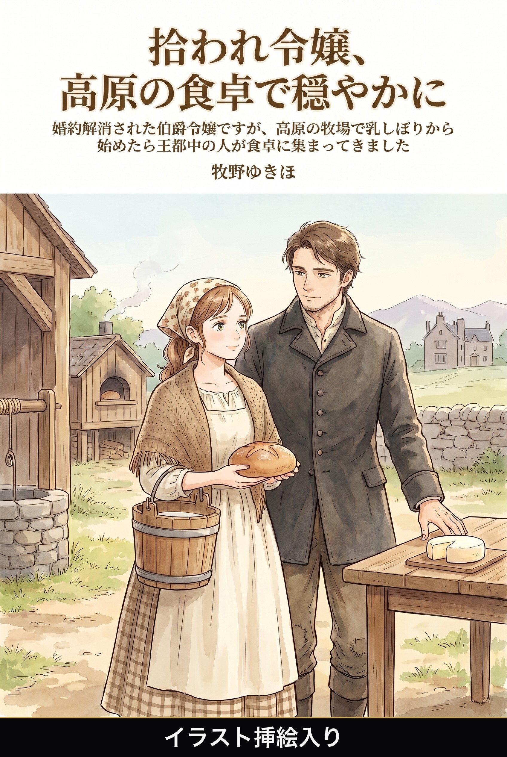 婚約解消された伯爵令嬢ですが、高原の牧場で乳しぼりから始めたら王都中の人が食卓に集まってきました（挿絵版）