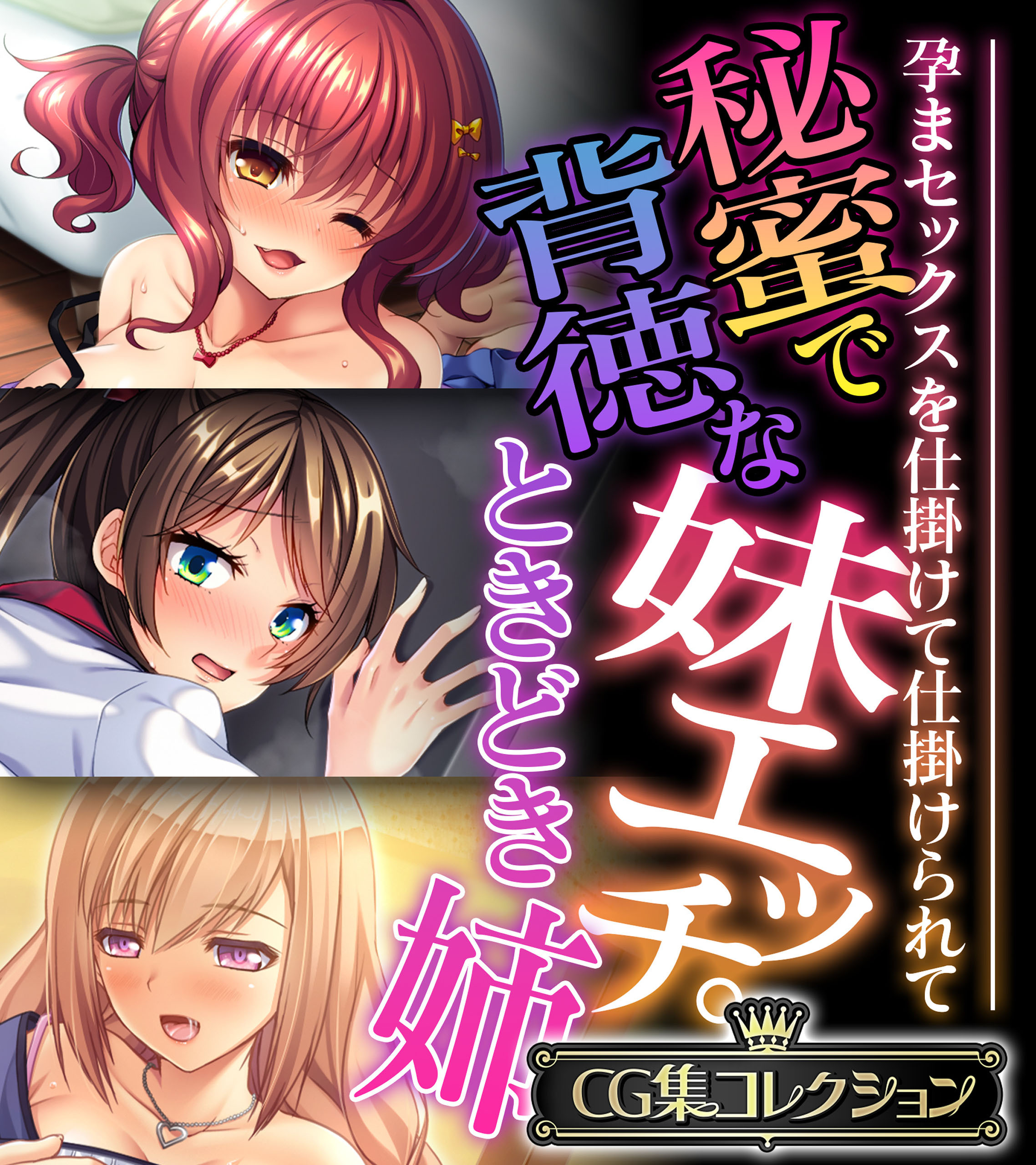 秘蜜で背徳な妹エッチ。ときどき姉 ～孕まセックスを仕掛けて仕掛けられて～【CG集コレクション】