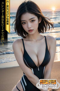 SS-Paradise　スレンダー美女をビーチでお誘い３　AI美女グラビア写真集