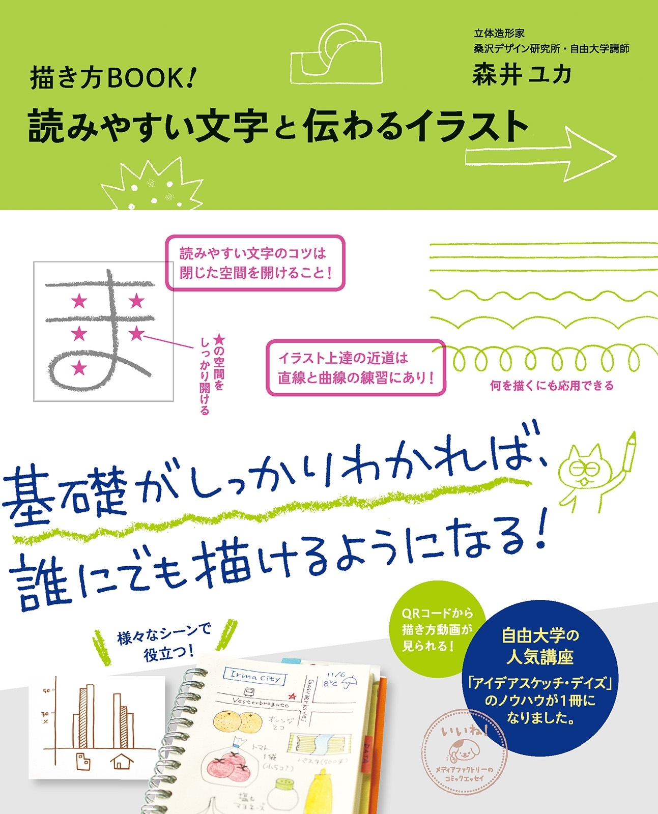 描き方BOOK！ 読みやすい文字と伝わるイラスト