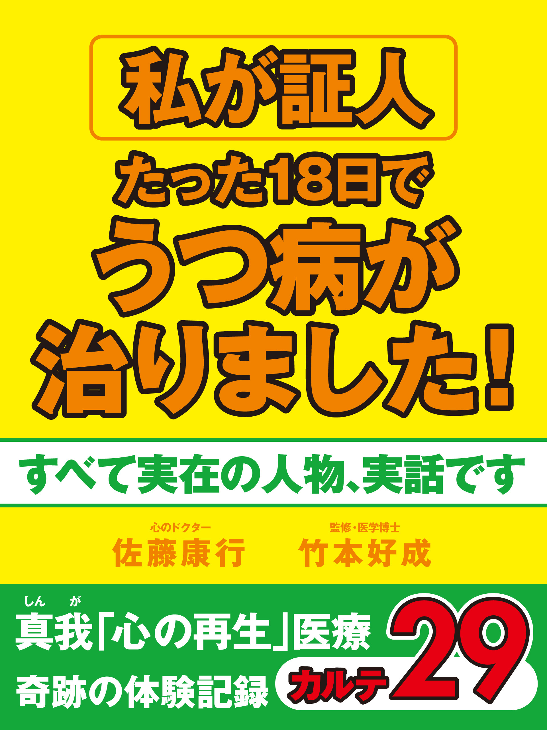 私が証人　たった18日でうつ病が治りました！　真我「心の再生」医療　奇跡の体験記録　カルテ２９