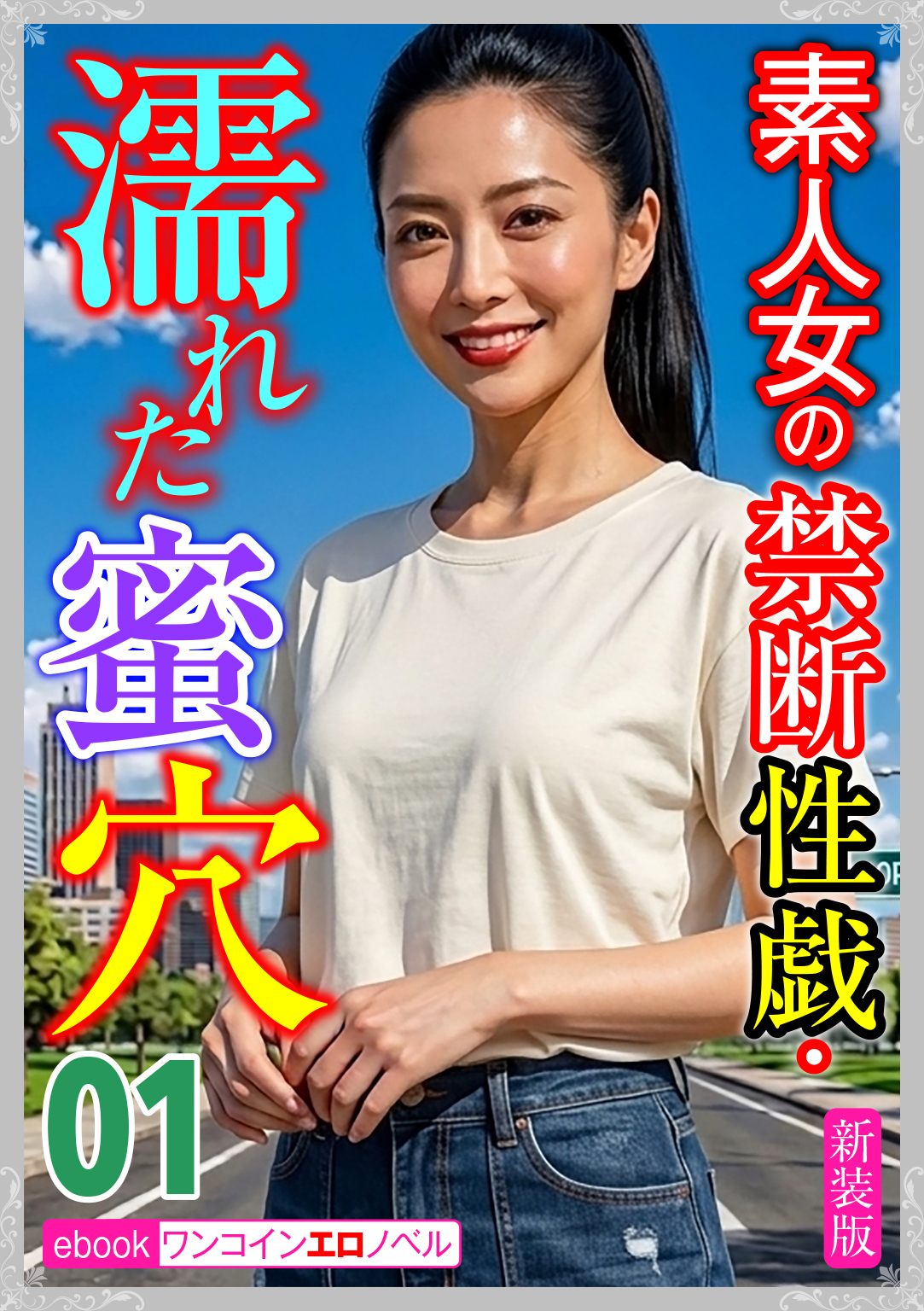 [新装版]素人女の禁断性戯・濡れた蜜穴01