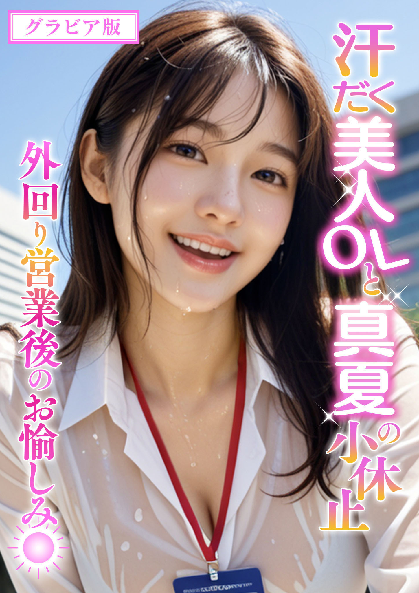 汗だく美人OLと真夏の小休止 ～外回り営業後のお愉しみ～ グラビア版