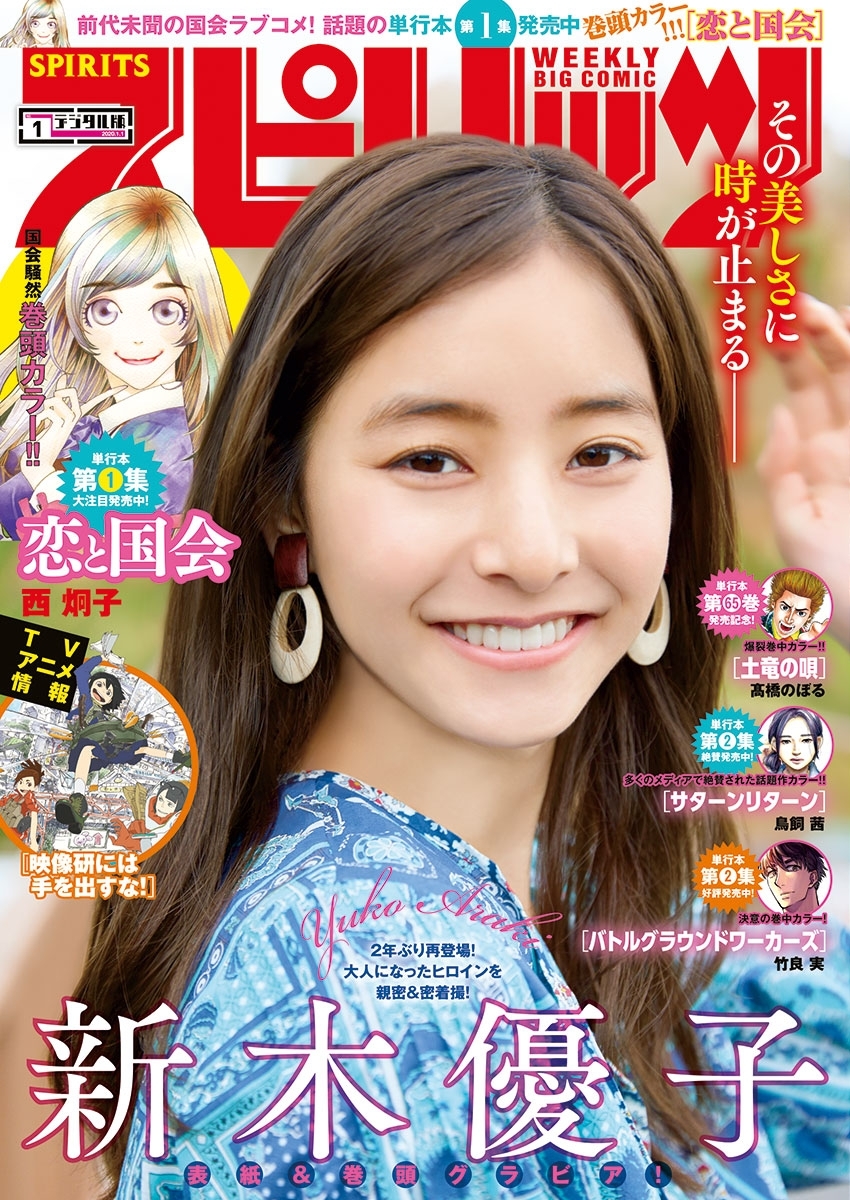 週刊ビッグコミックスピリッツ　2020年1号【デジタル版限定グラビア増量「新木優子」】（2019年12月2日発売）