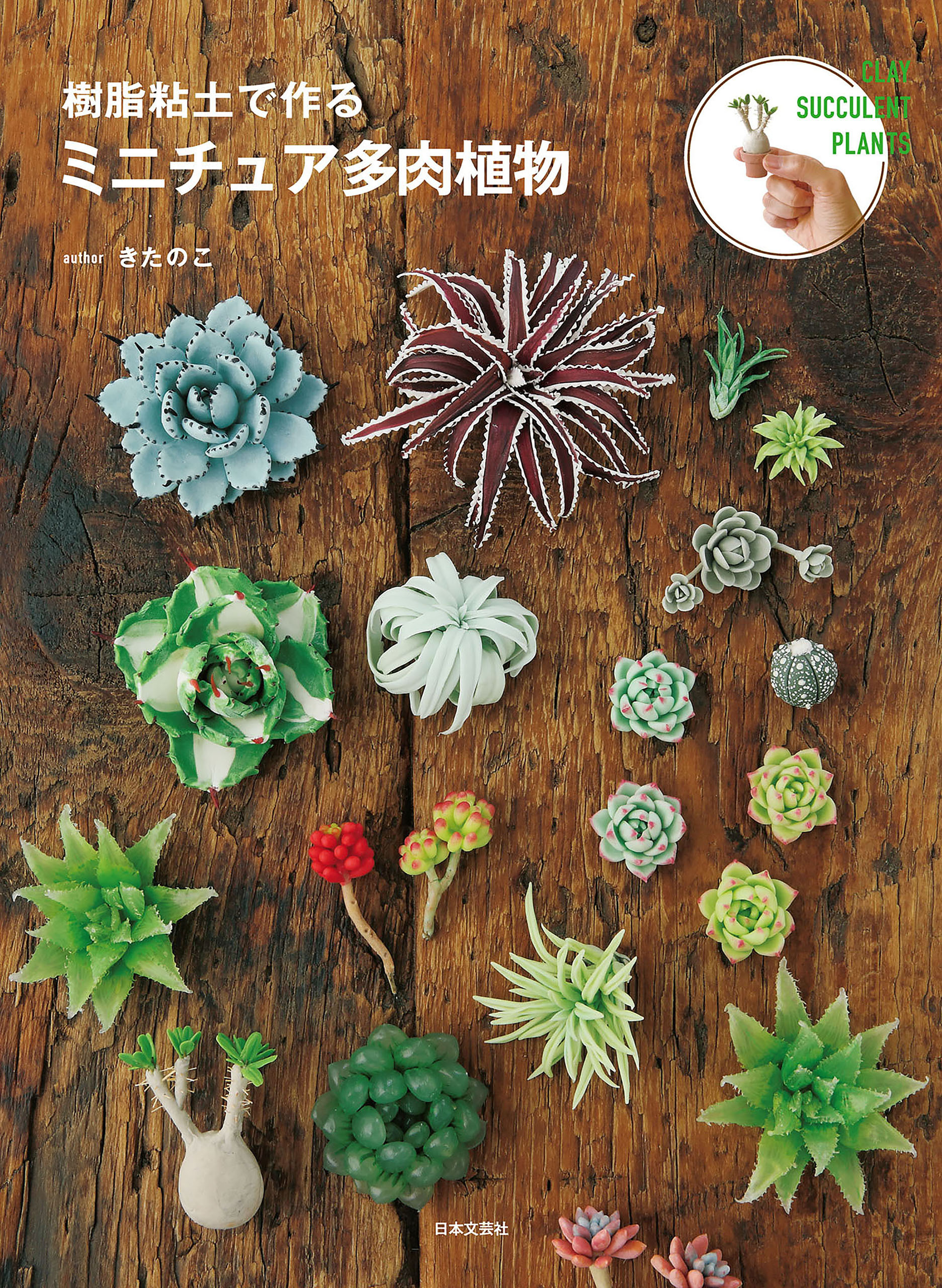 樹脂粘土で作る ミニチュア多肉植物