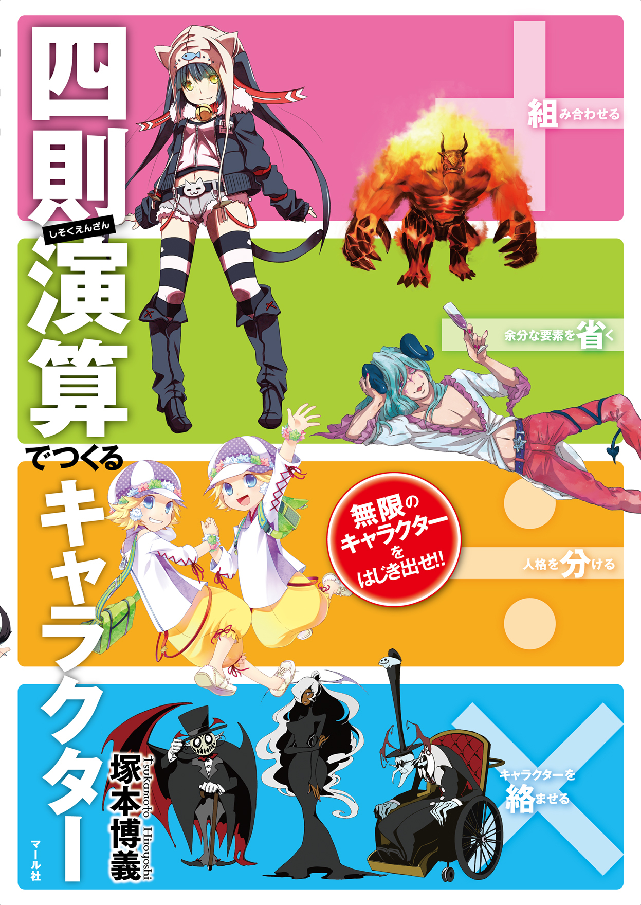 ＋－÷×四則演算でつくるキャラクター