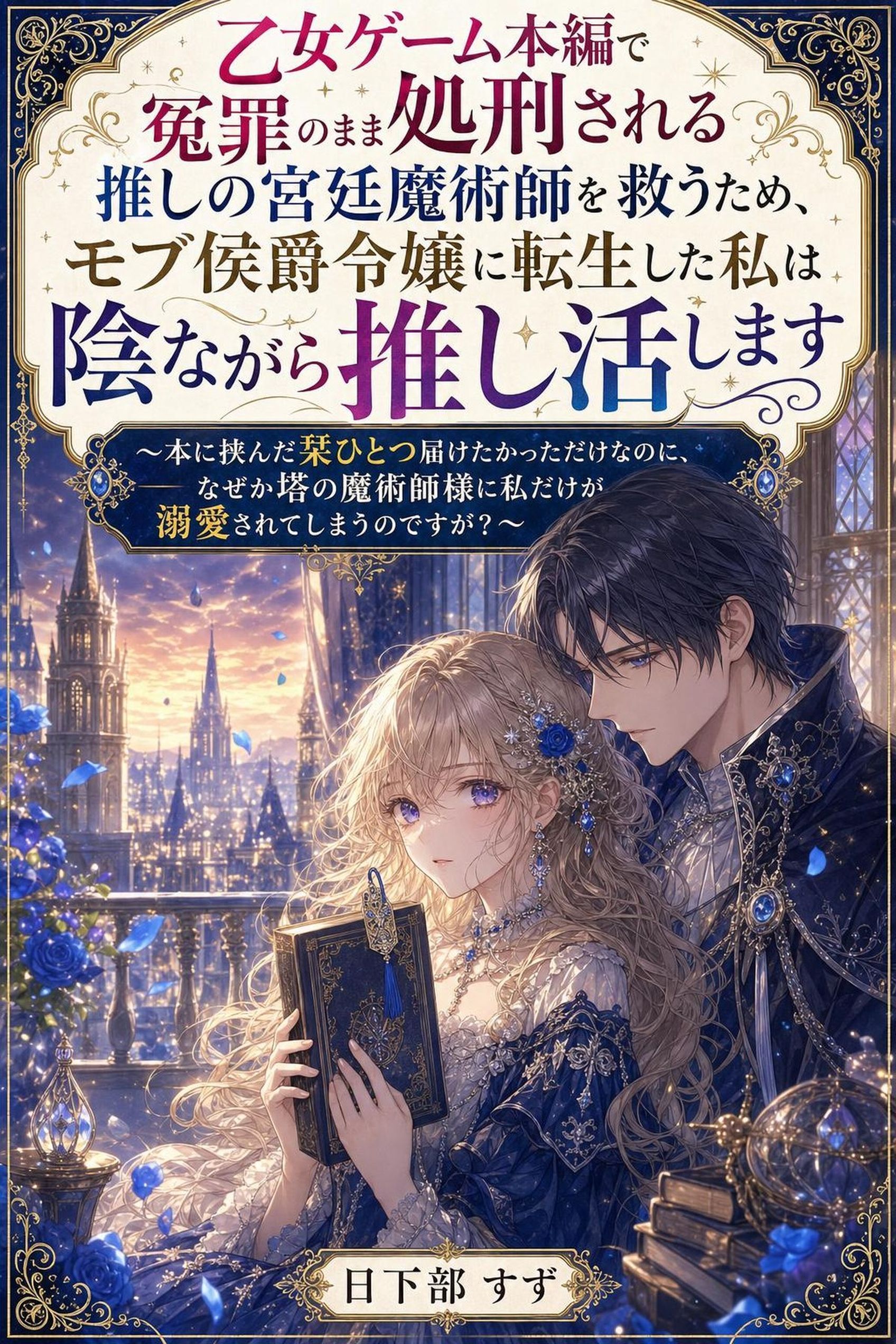 乙女ゲーム本編で冤罪のまま処刑される推しの宮廷魔術師を救うため、モブ侯爵令嬢に転生した私は陰ながら推し活します