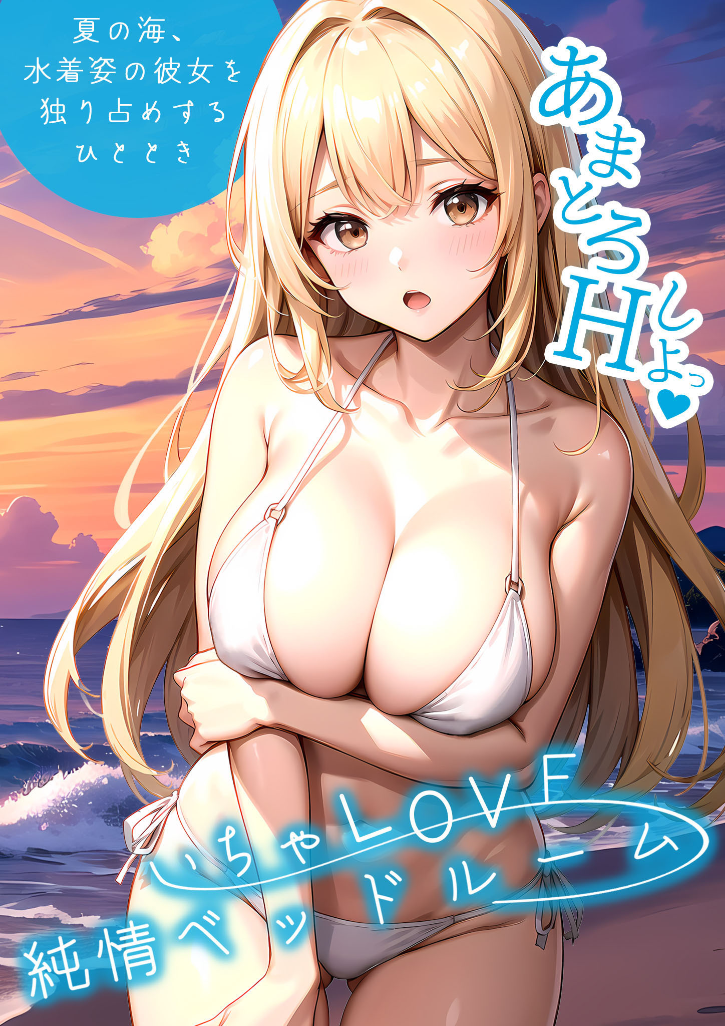 いちゃLOVE純情ベッドルーム ～夏の海、水着姿の彼女を独り占めするひととき～