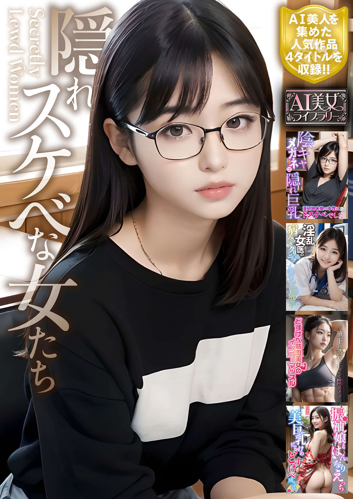 隠れスケベな女たち【AI美女ライブラリー】