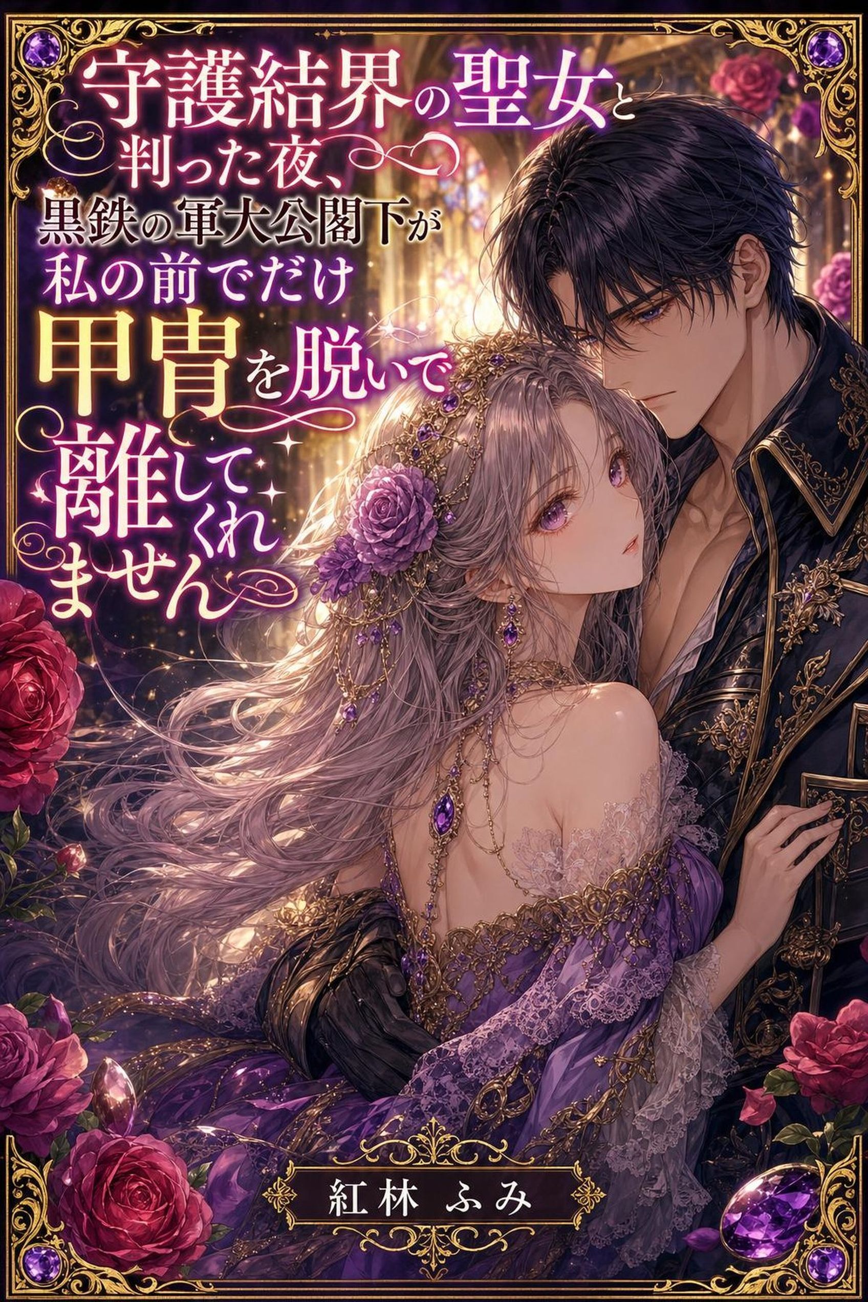 守護結界の聖女と判った夜、黒鉄の軍大公閣下が私の前でだけ甲冑を脱いで離してくれません